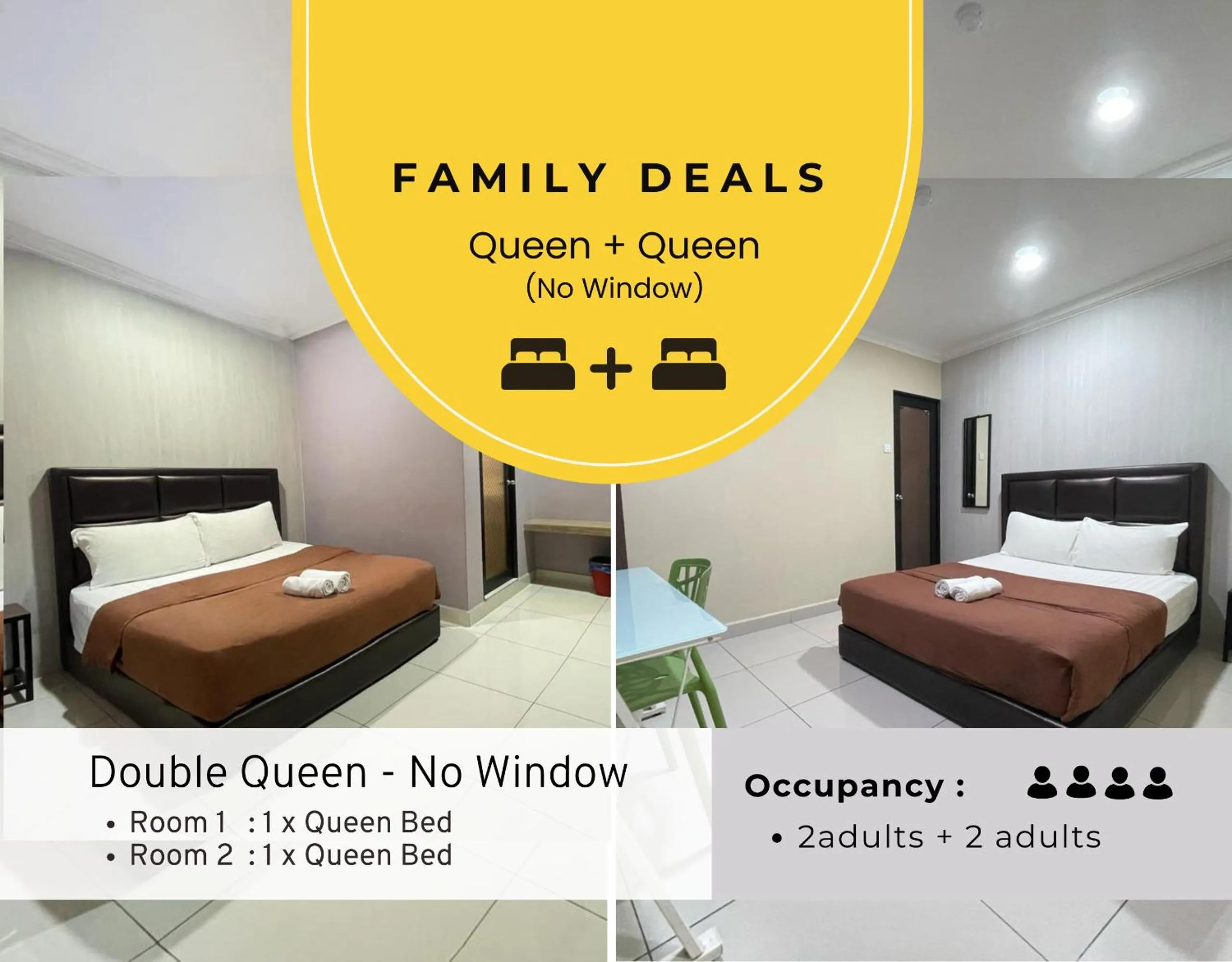 Bed in Hilltop Hotel Tanjung Malim