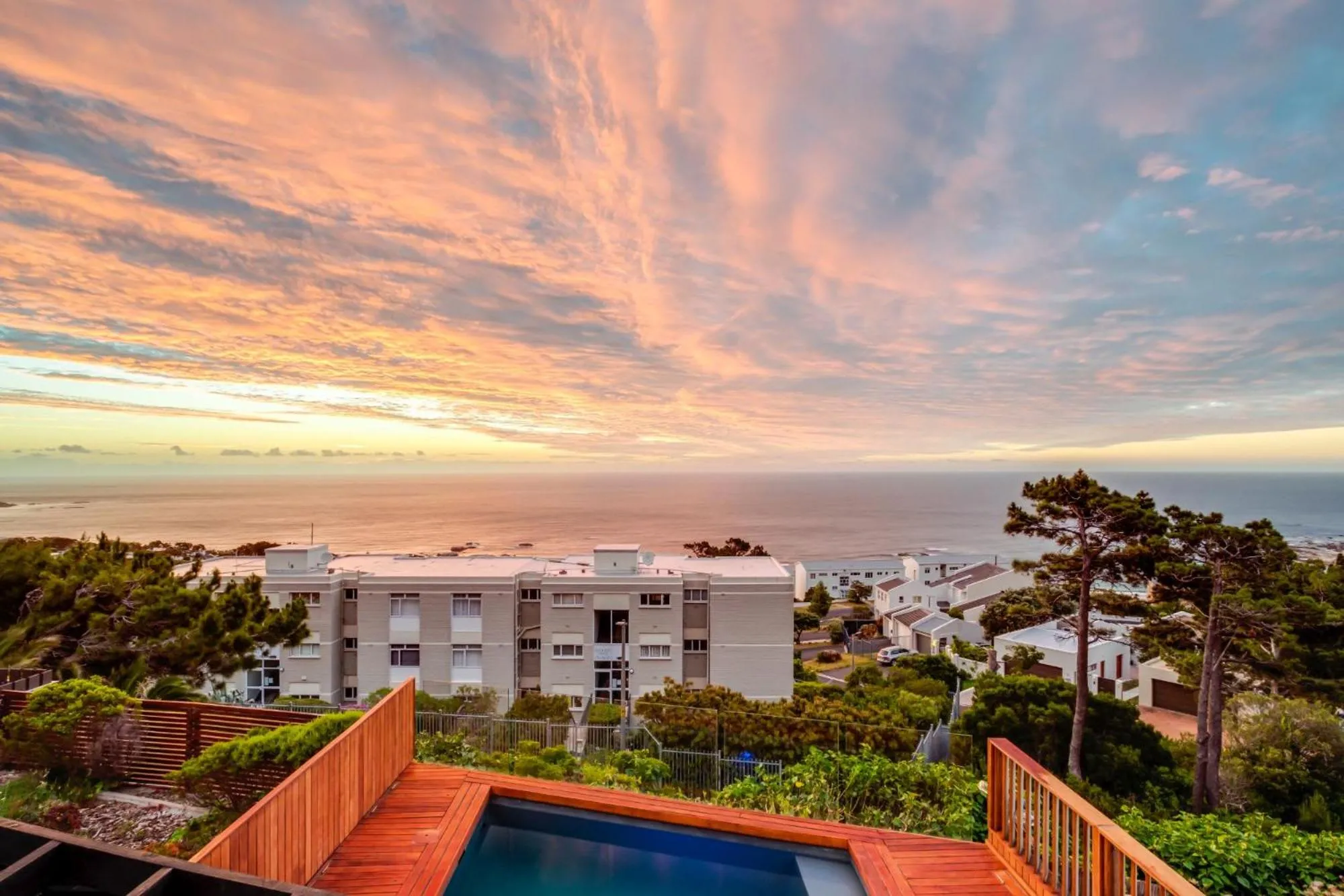 Pool view in Malibu