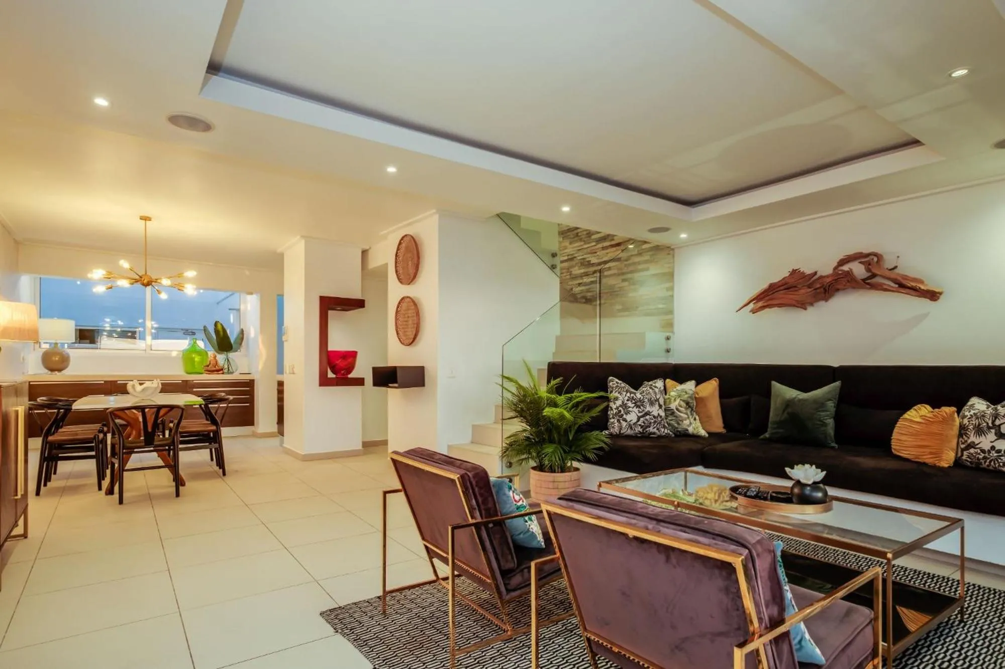 Living room in Malibu