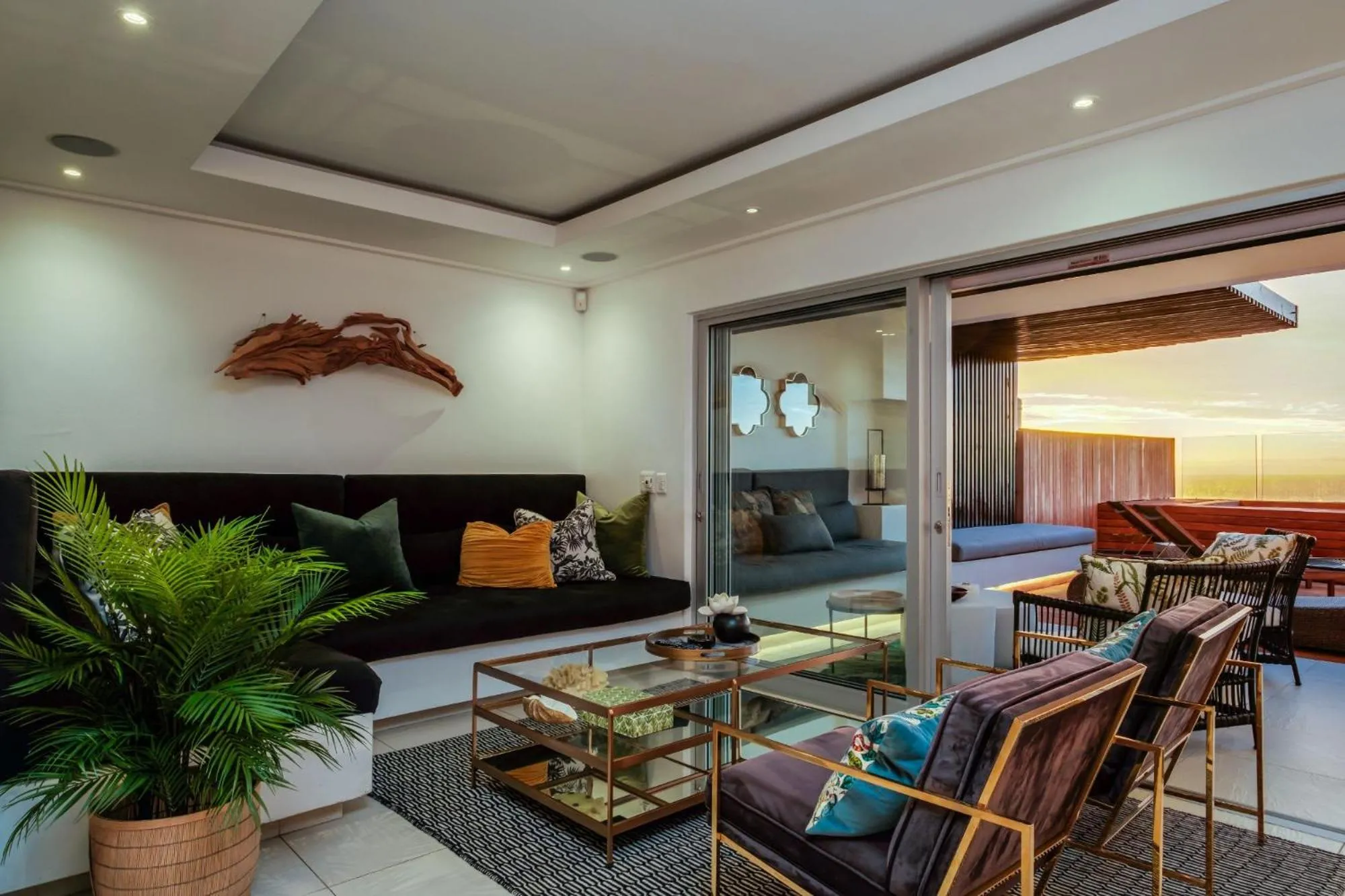 Living room in Malibu