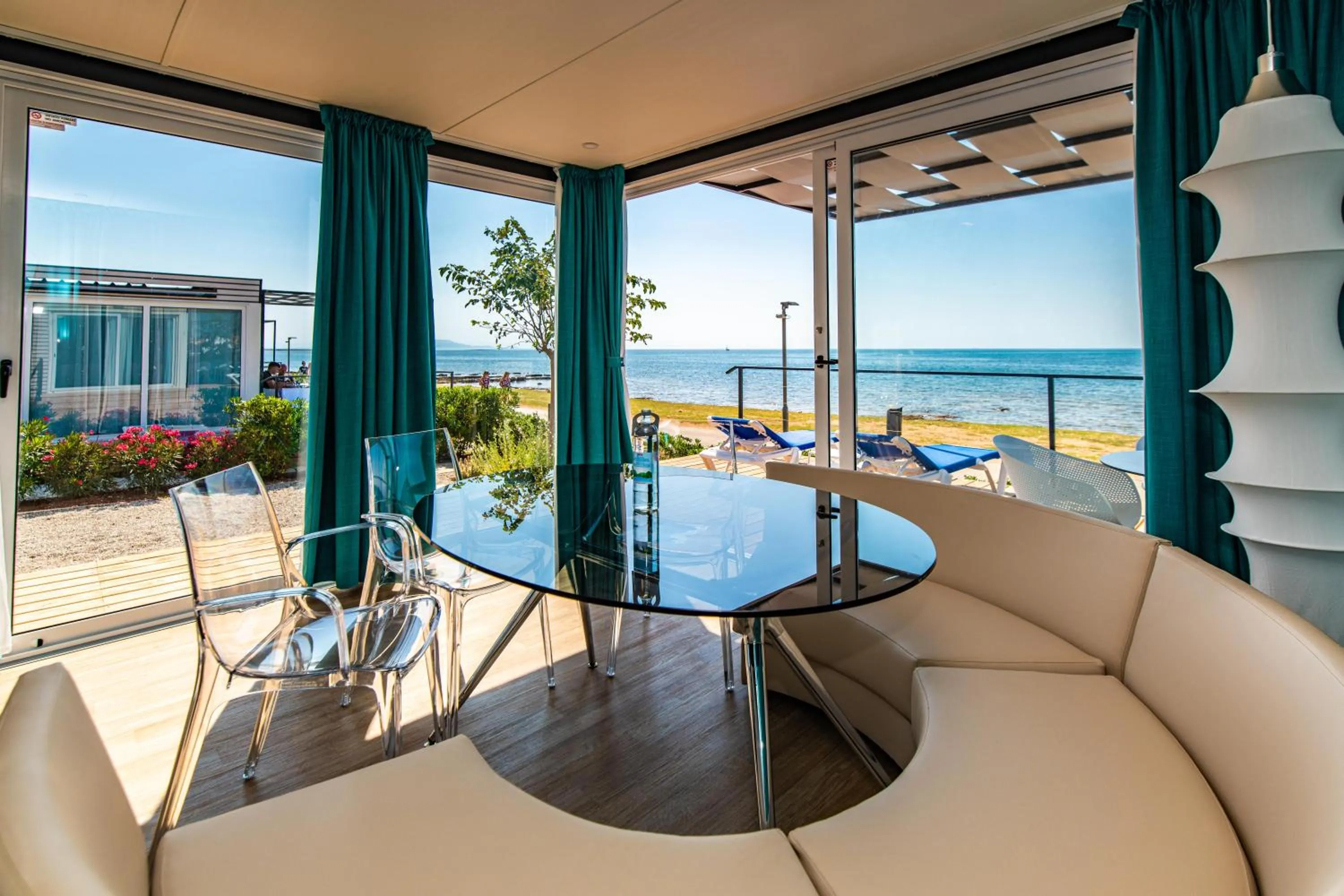 Living room in Arena Grand Kazela Camping Homes