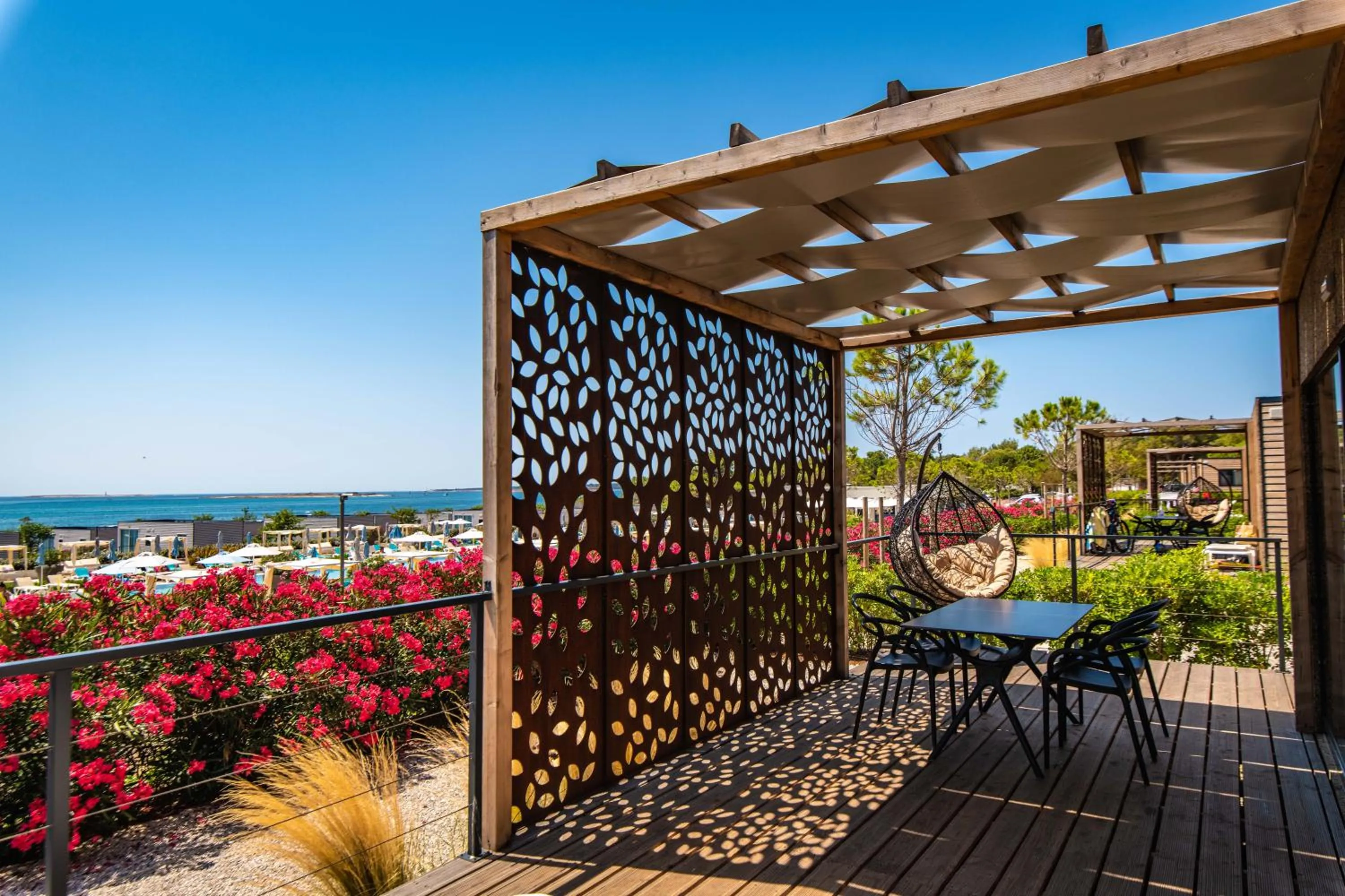 Patio in Arena Grand Kazela Camping Homes