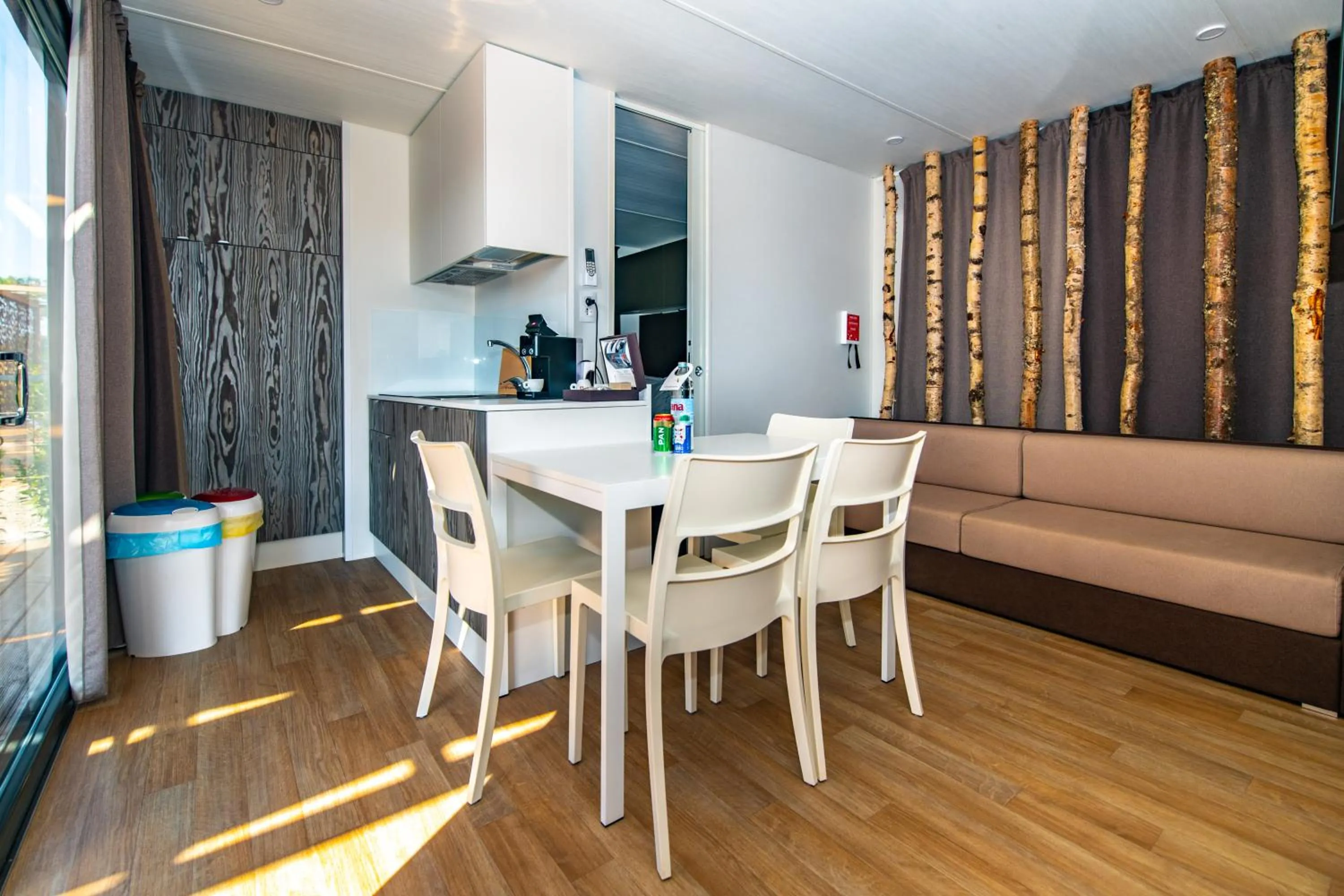 Kitchen or kitchenette in Arena Grand Kazela Camping Homes