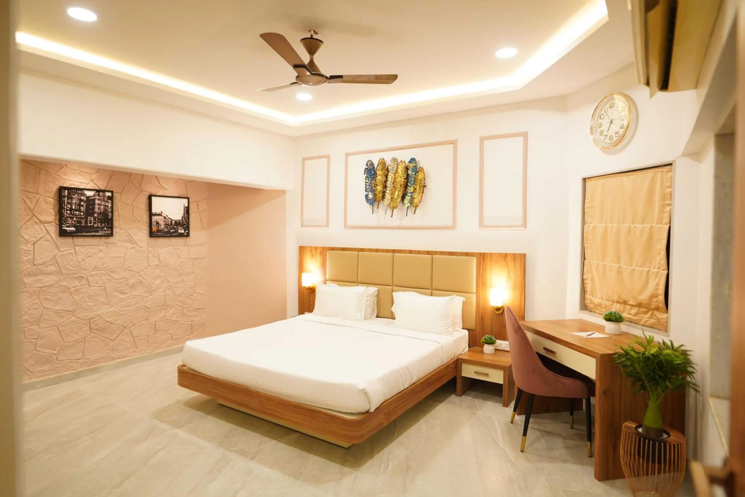 Bedroom, Bed in Visava Amusement Park & Resort Navi Mumbai