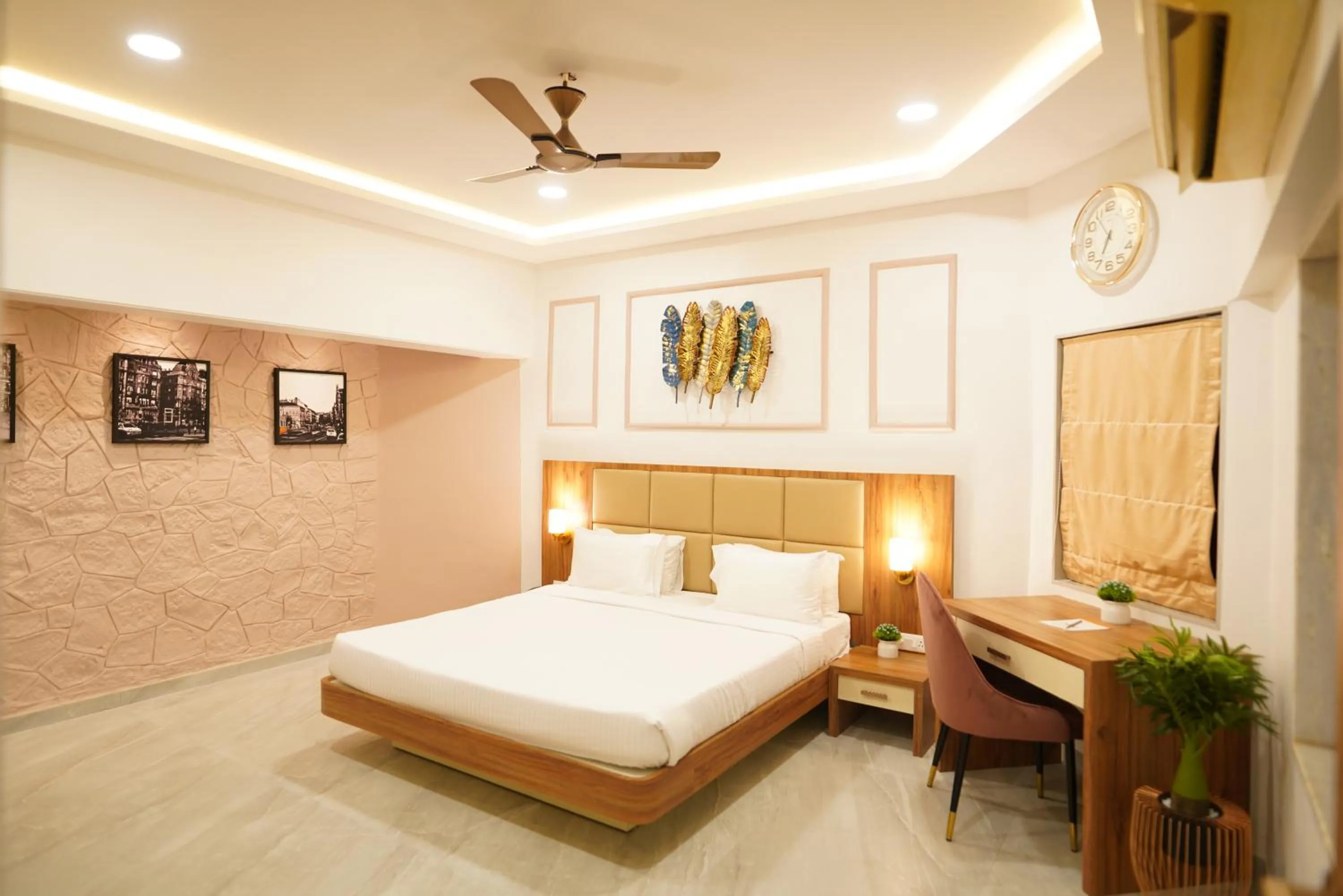 Bedroom, Bed in Visava Amusement Park & Resort Navi Mumbai