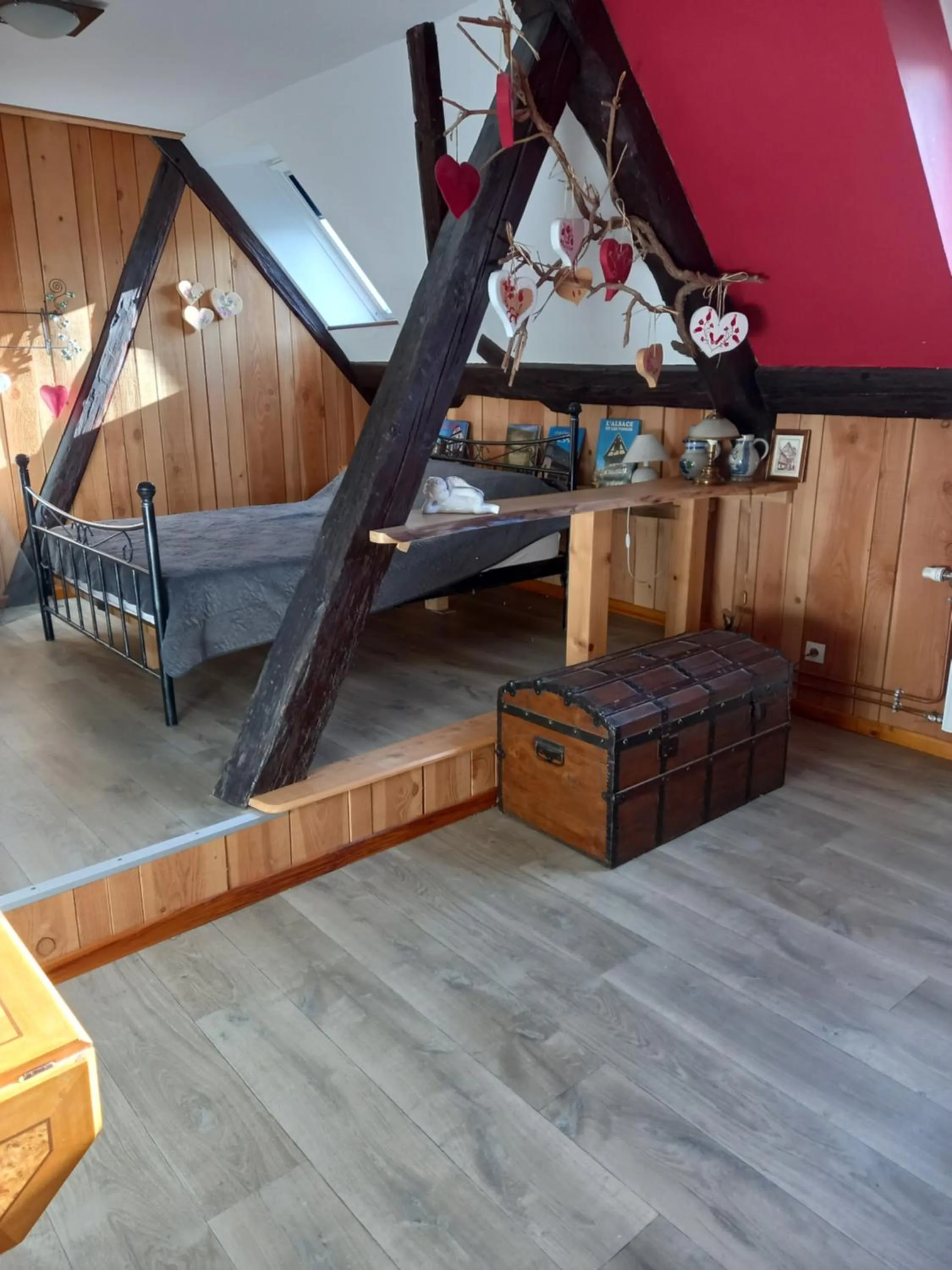 Bedroom, Bed in Gîte La Charmaie