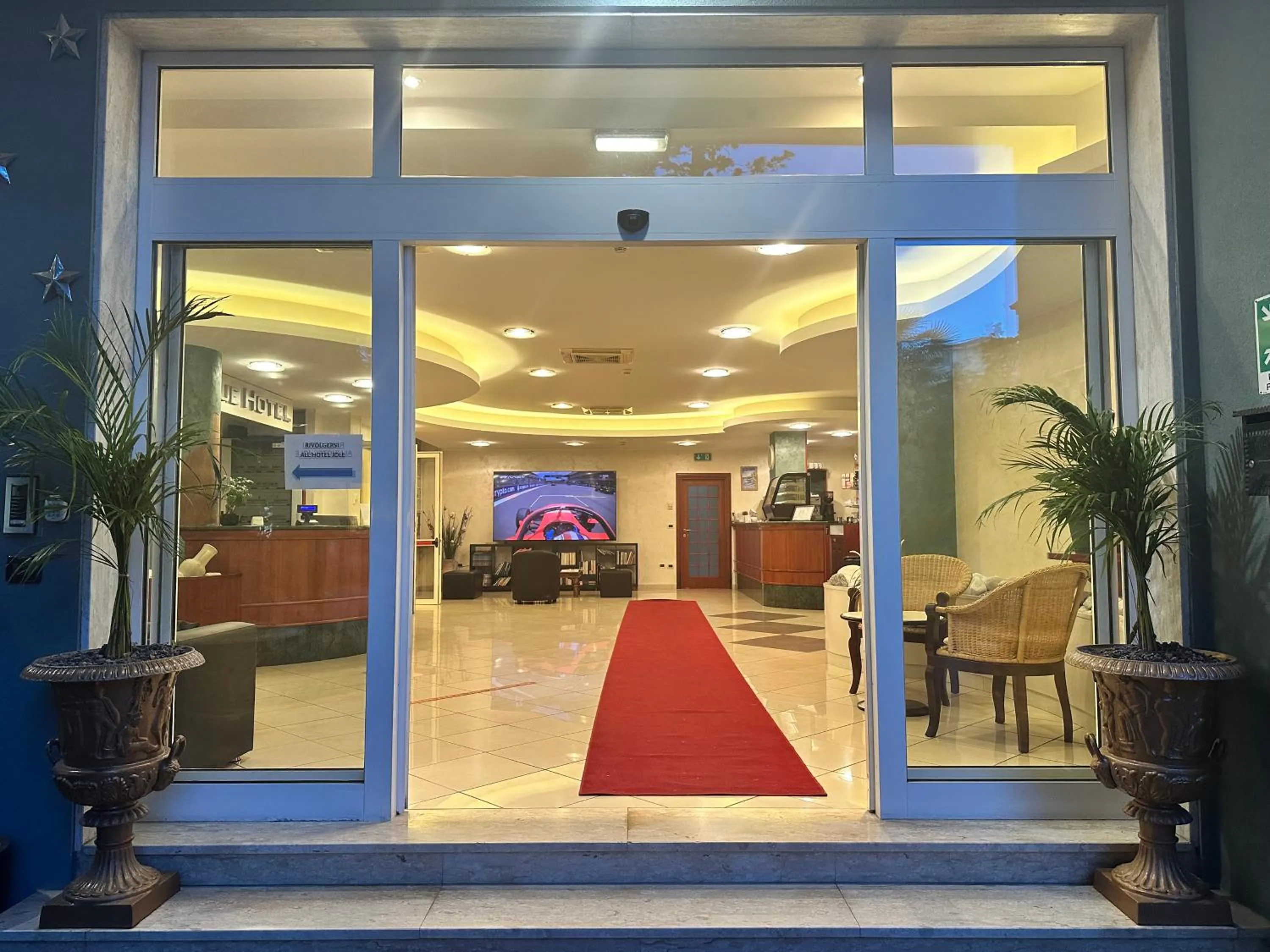 Living room in Blue Hotel