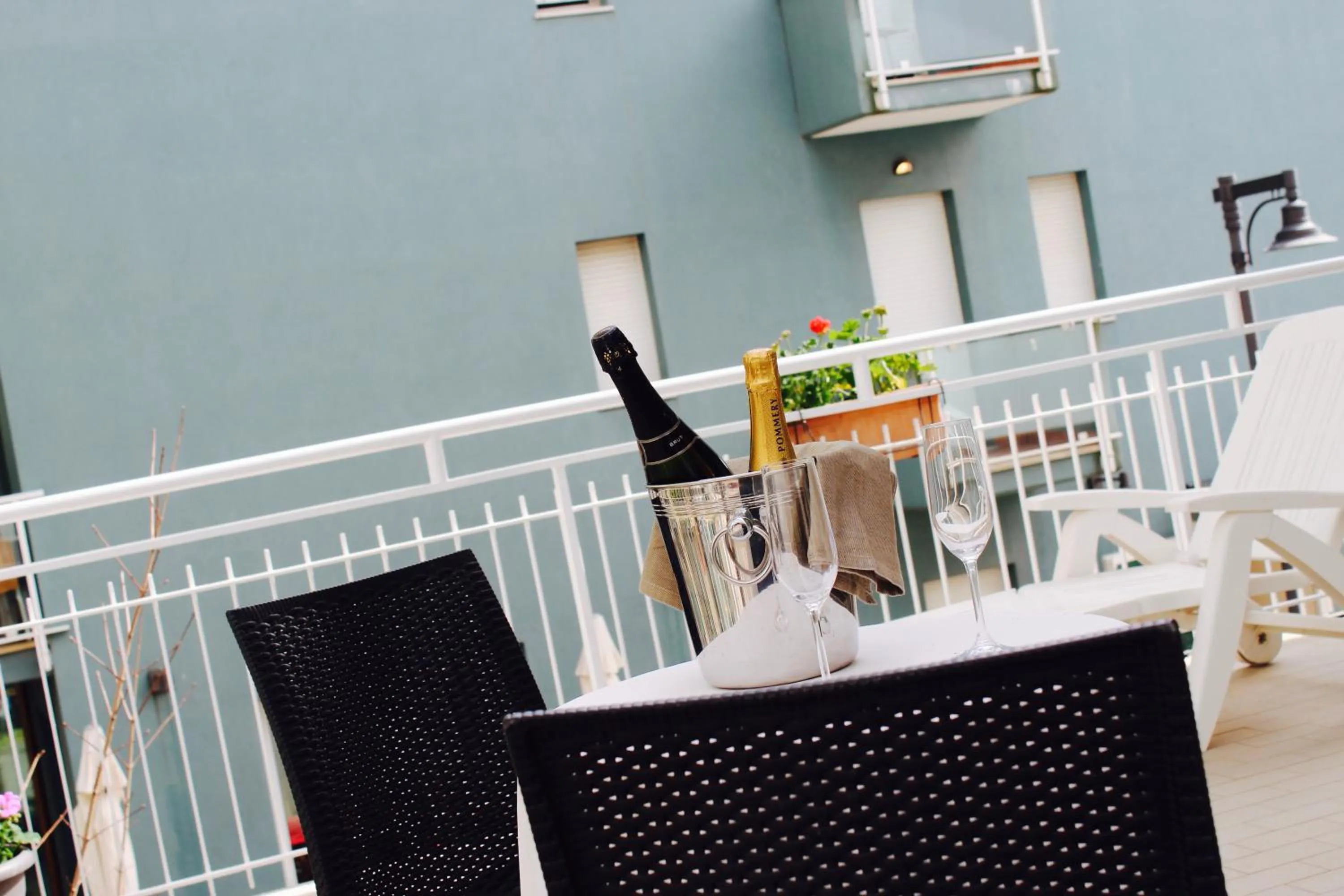 Balcony/Terrace in Blue Hotel