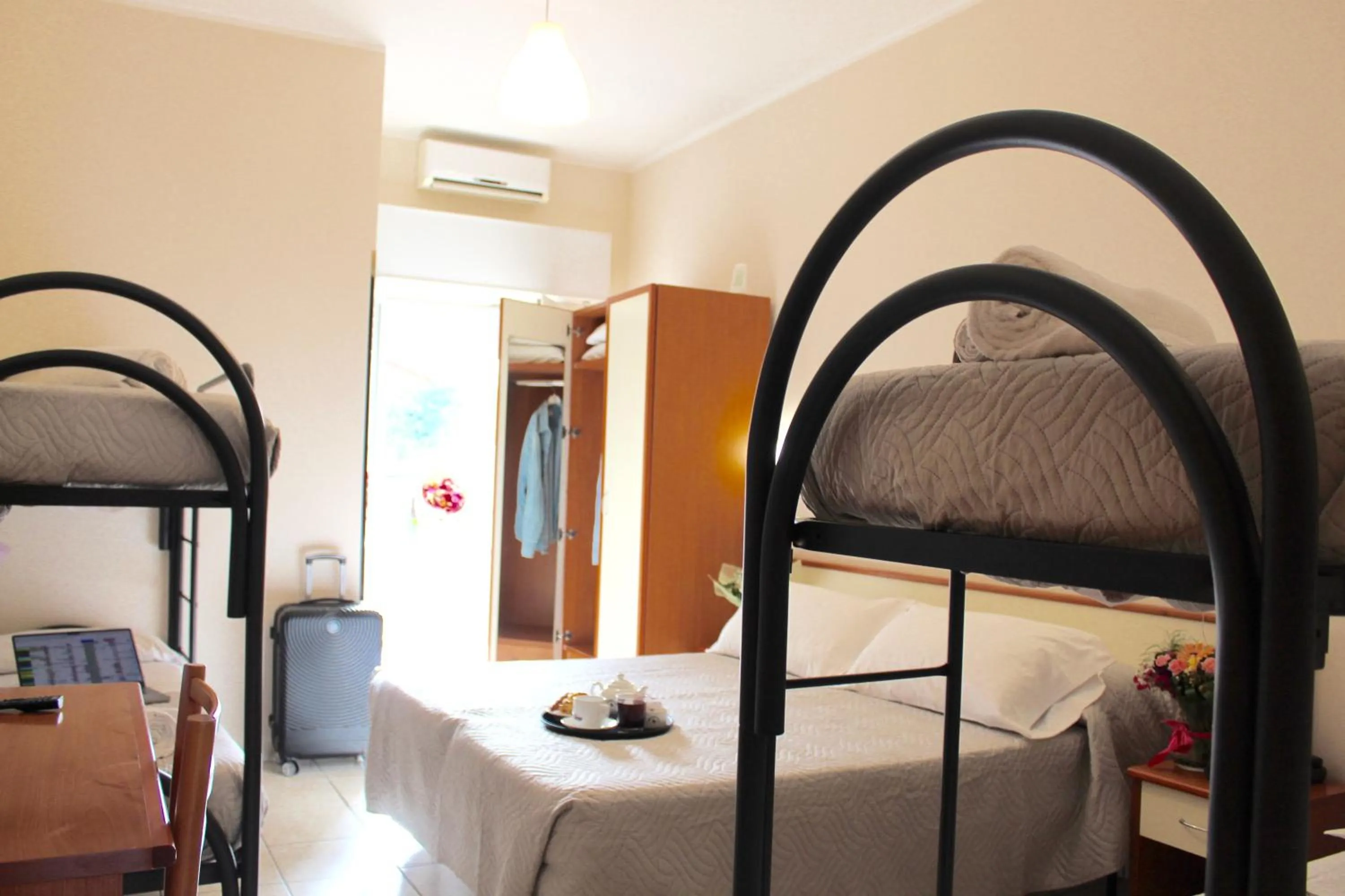 bunk bed, Bed in Blue Hotel