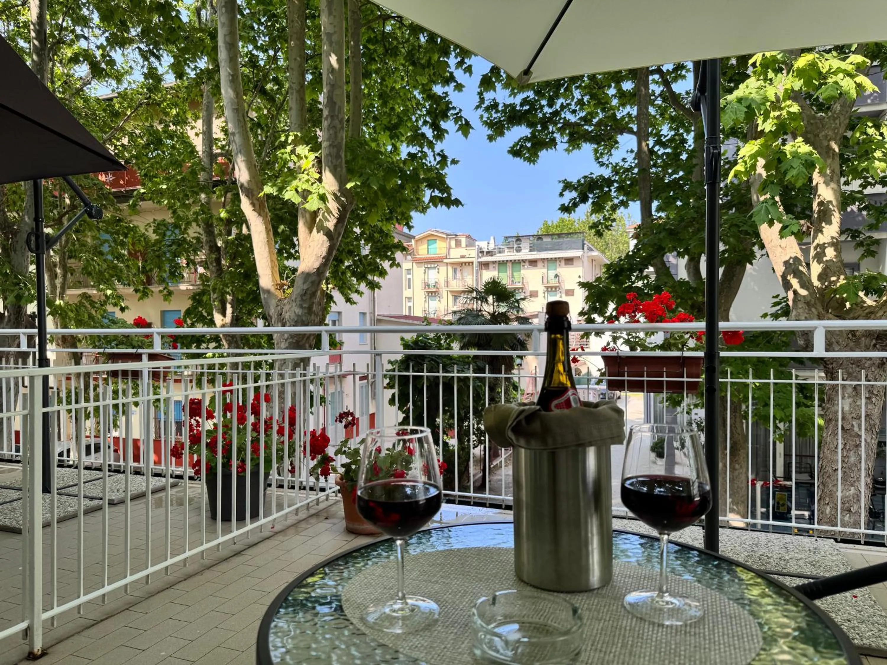 Balcony/Terrace in Blue Hotel