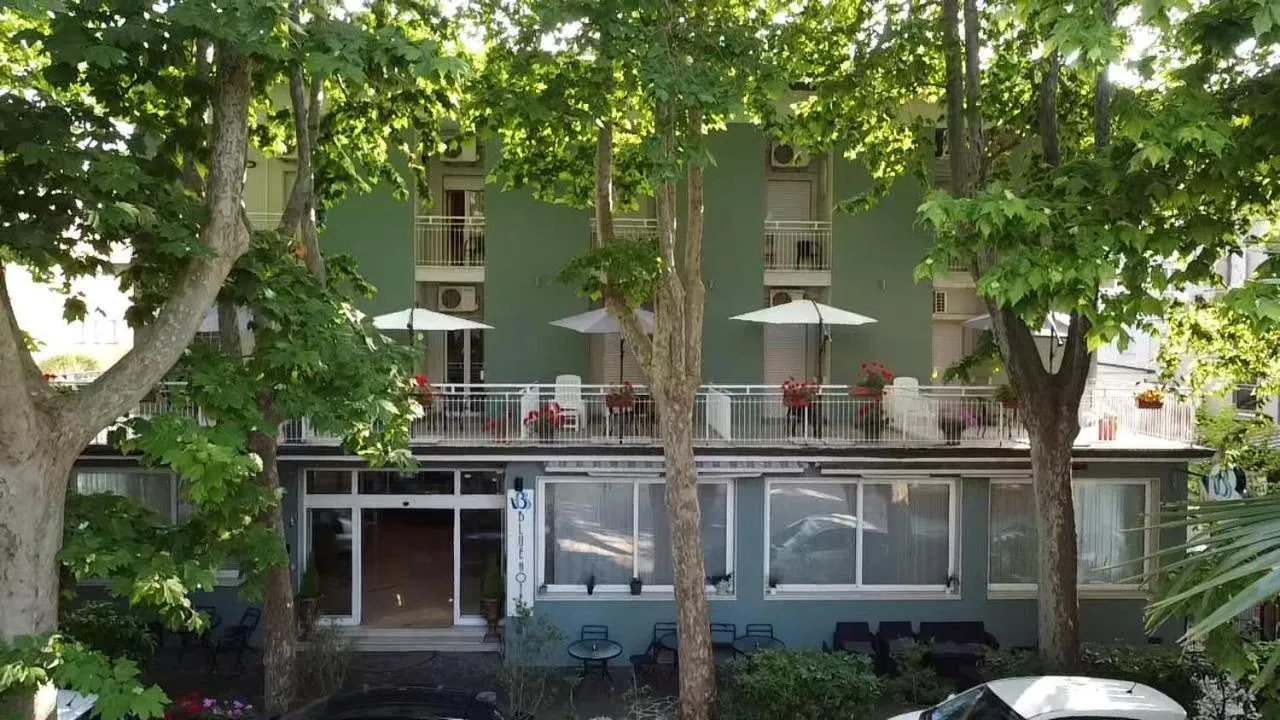 Property building in Blue Hotel