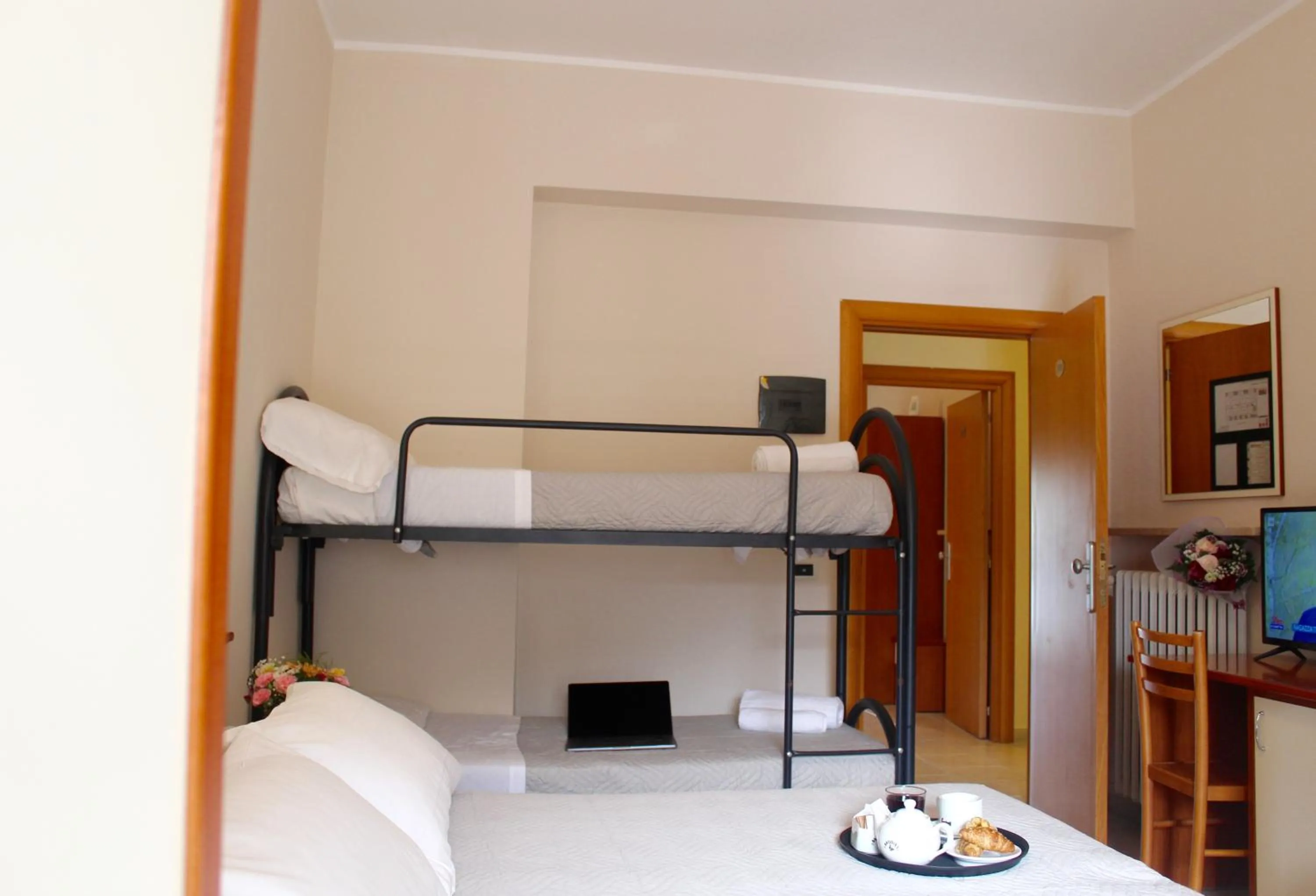 Photo of the whole room, Bed in Blue Hotel