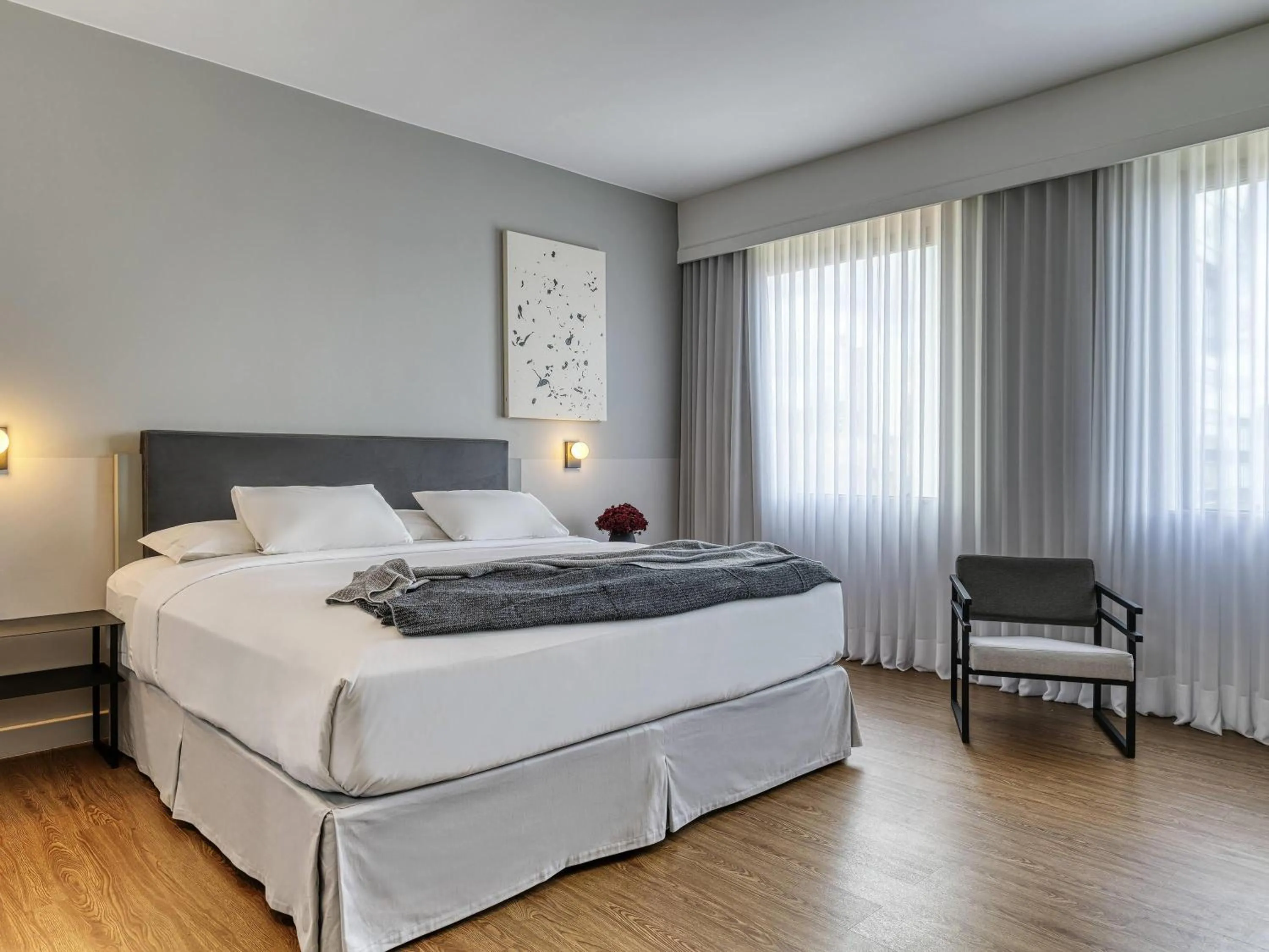 Bedroom, Bed in Caesar Business Belo Horizonte Belvedere