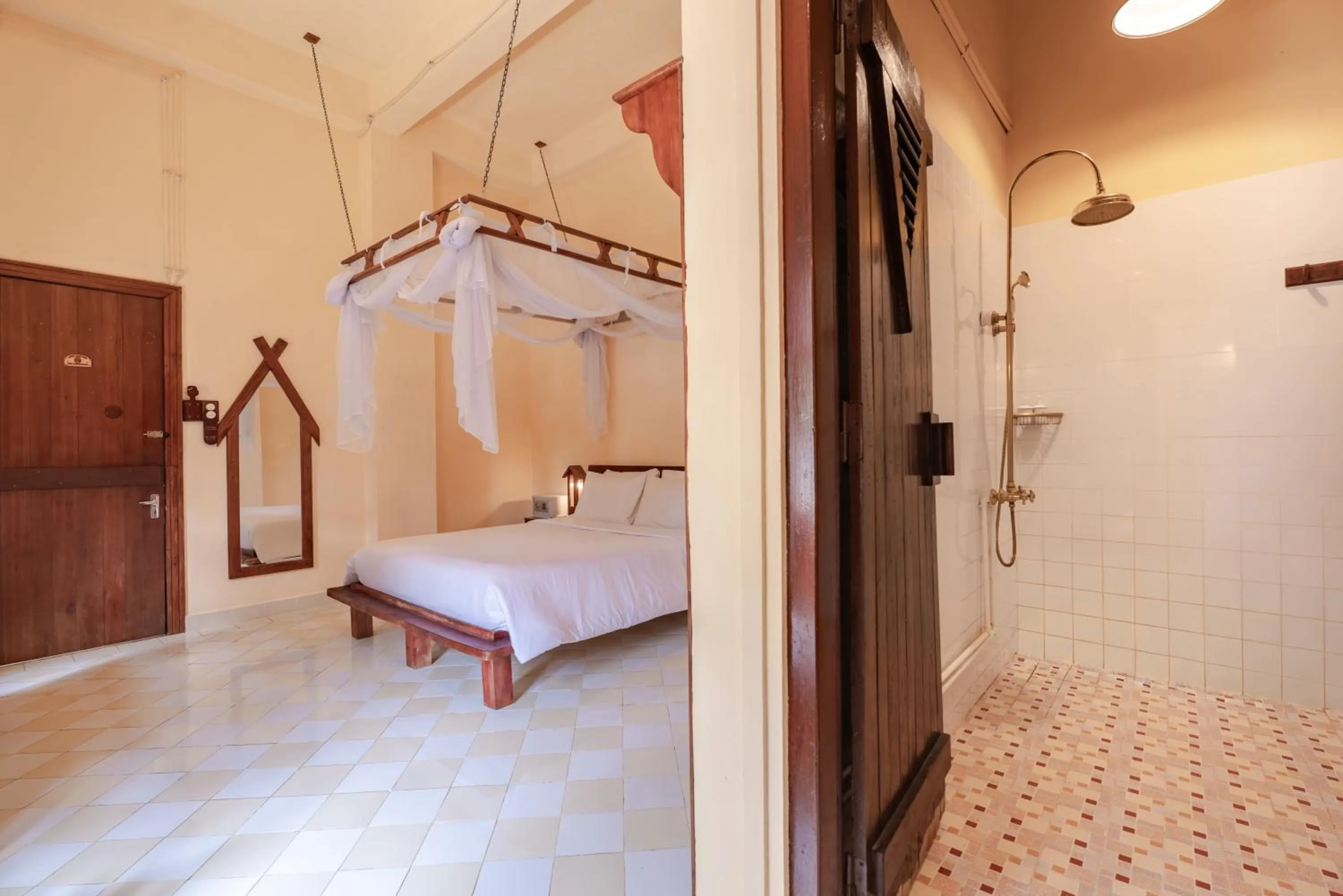 Bed in Saphir Dalat Hotel