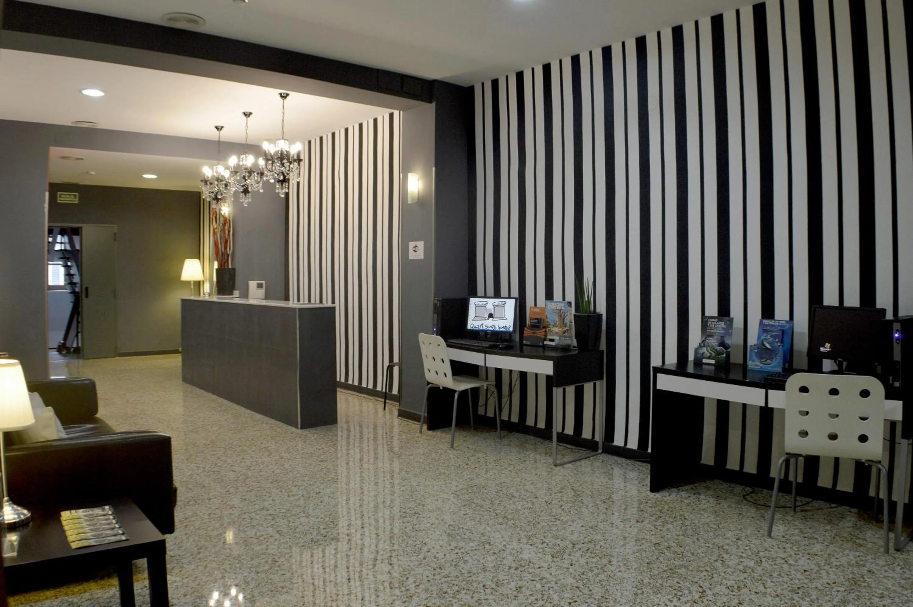 Lobby or reception in Quart Youth Hostel & Apartments