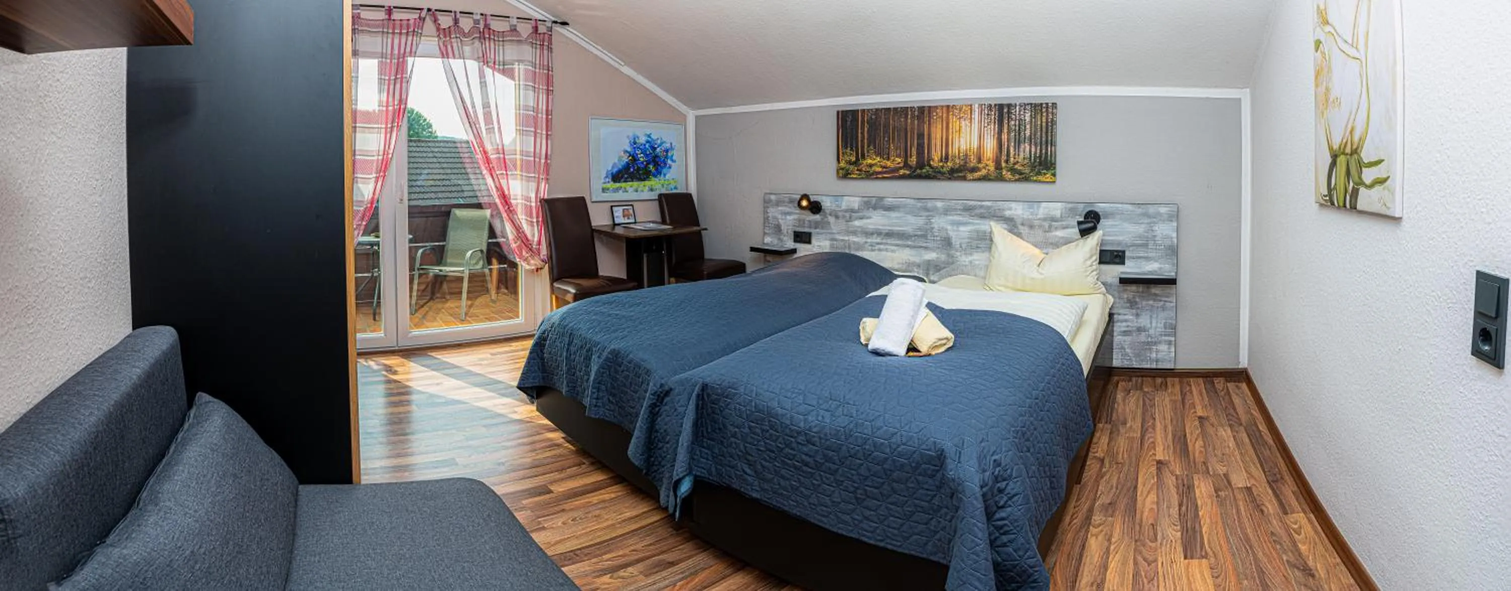 Bed in Landgasthof-Porta