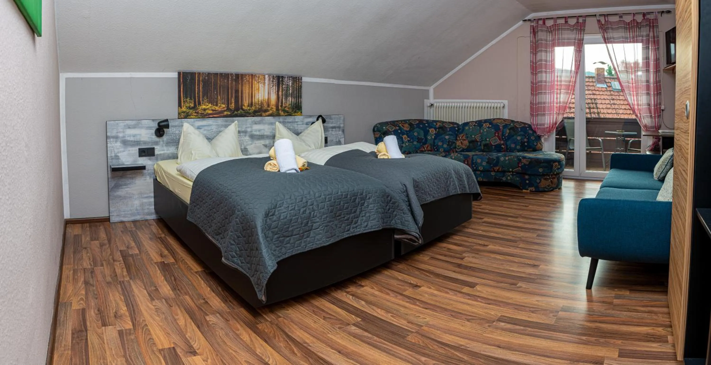 Bed in Landgasthof-Porta