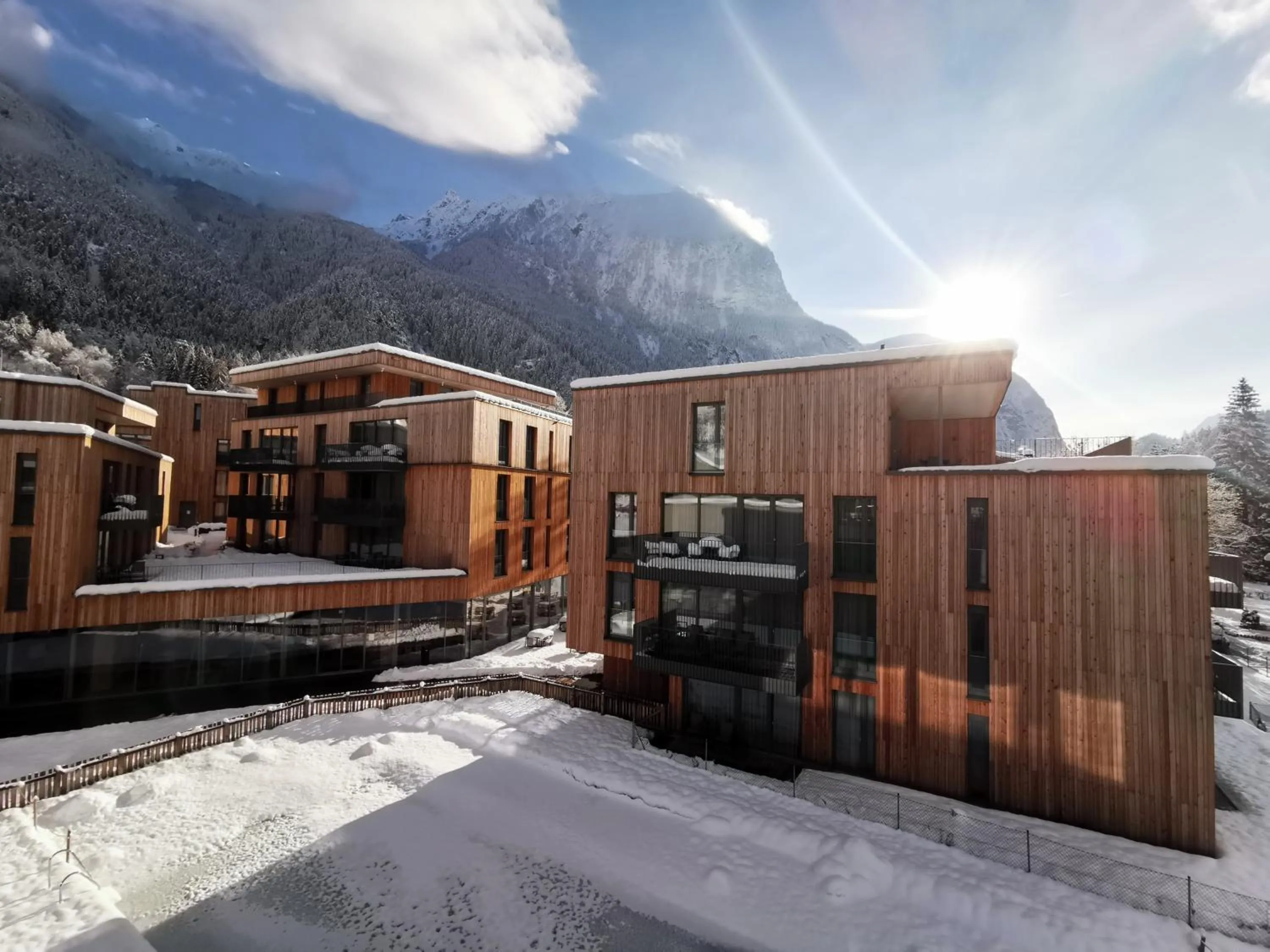 Property building in All-Suite Resort Ötztal