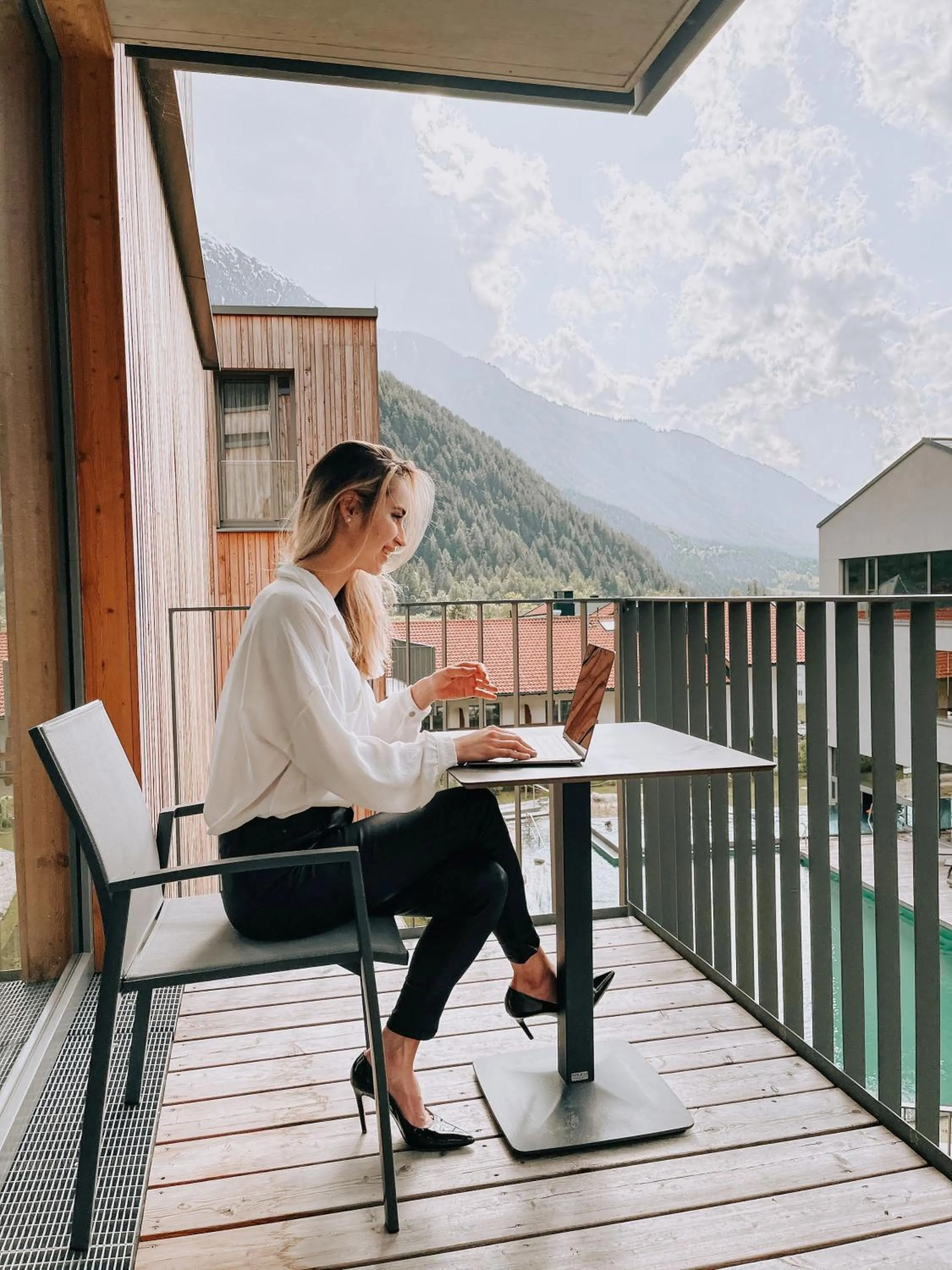 Balcony/Terrace in All-Suite Resort Ötztal