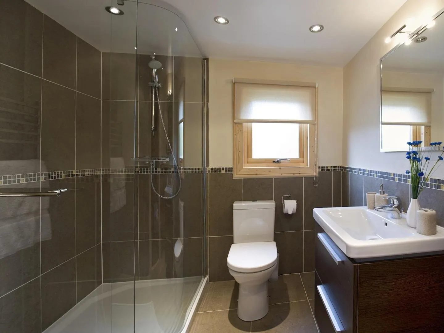 Bathroom in Cherbridge Lodges - Riverside lodges, short lets (business or holidays)