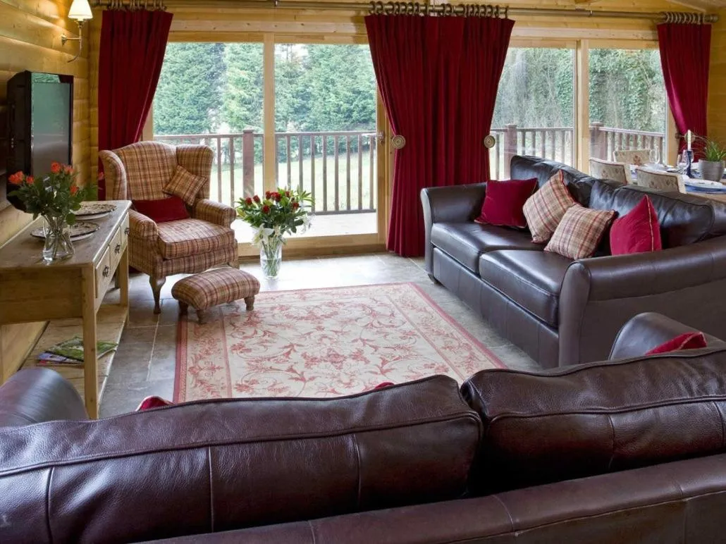 Living room in Cherbridge Lodges - Riverside lodges, short lets (business or holidays)