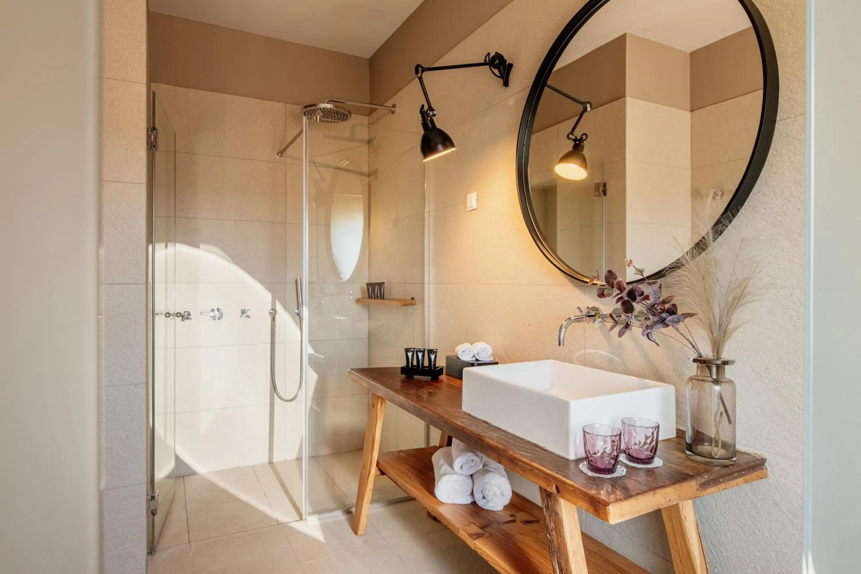 Shower in Meneghetti Wine Hotel and Winery - Relais & Chateaux