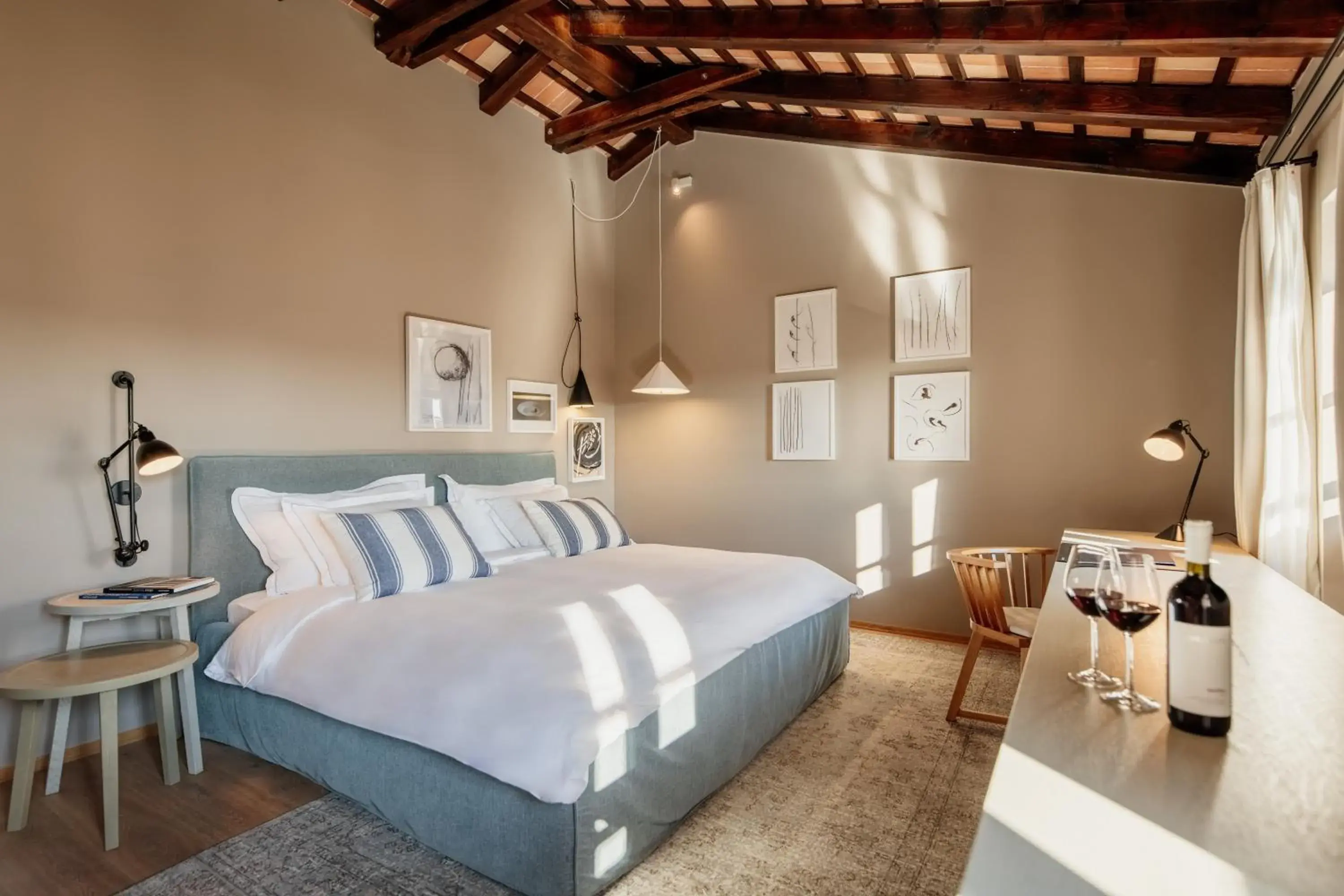 Bedroom, Bed in Meneghetti Wine Hotel and Winery - Relais & Chateaux Bedroom, Bed in Meneghetti Wine Hotel and Winery - Relais & Chateaux