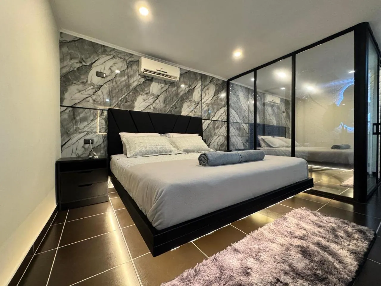Bedroom, Bed in Residencial Don Santiago