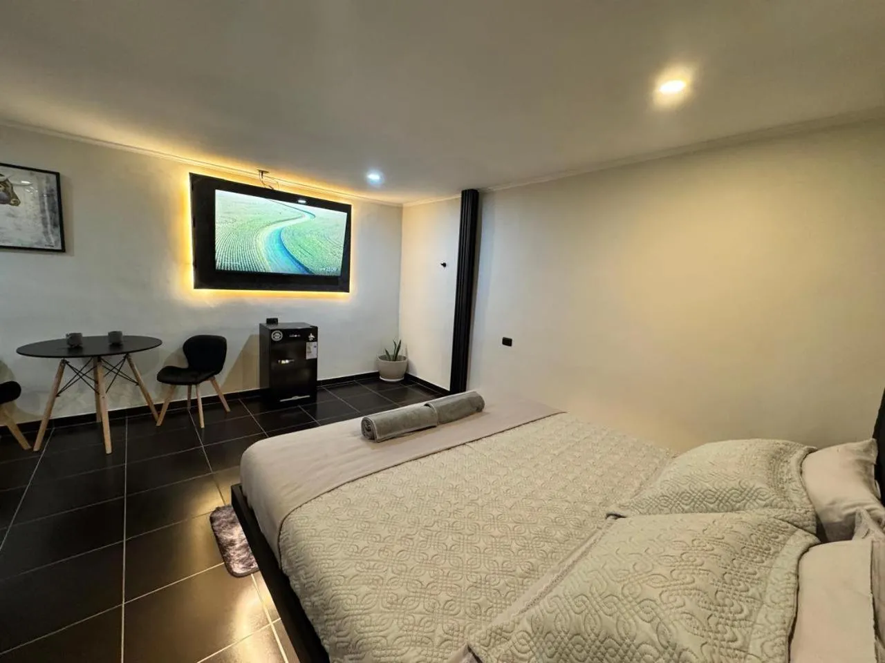 TV and multimedia, Bed in Residencial Don Santiago