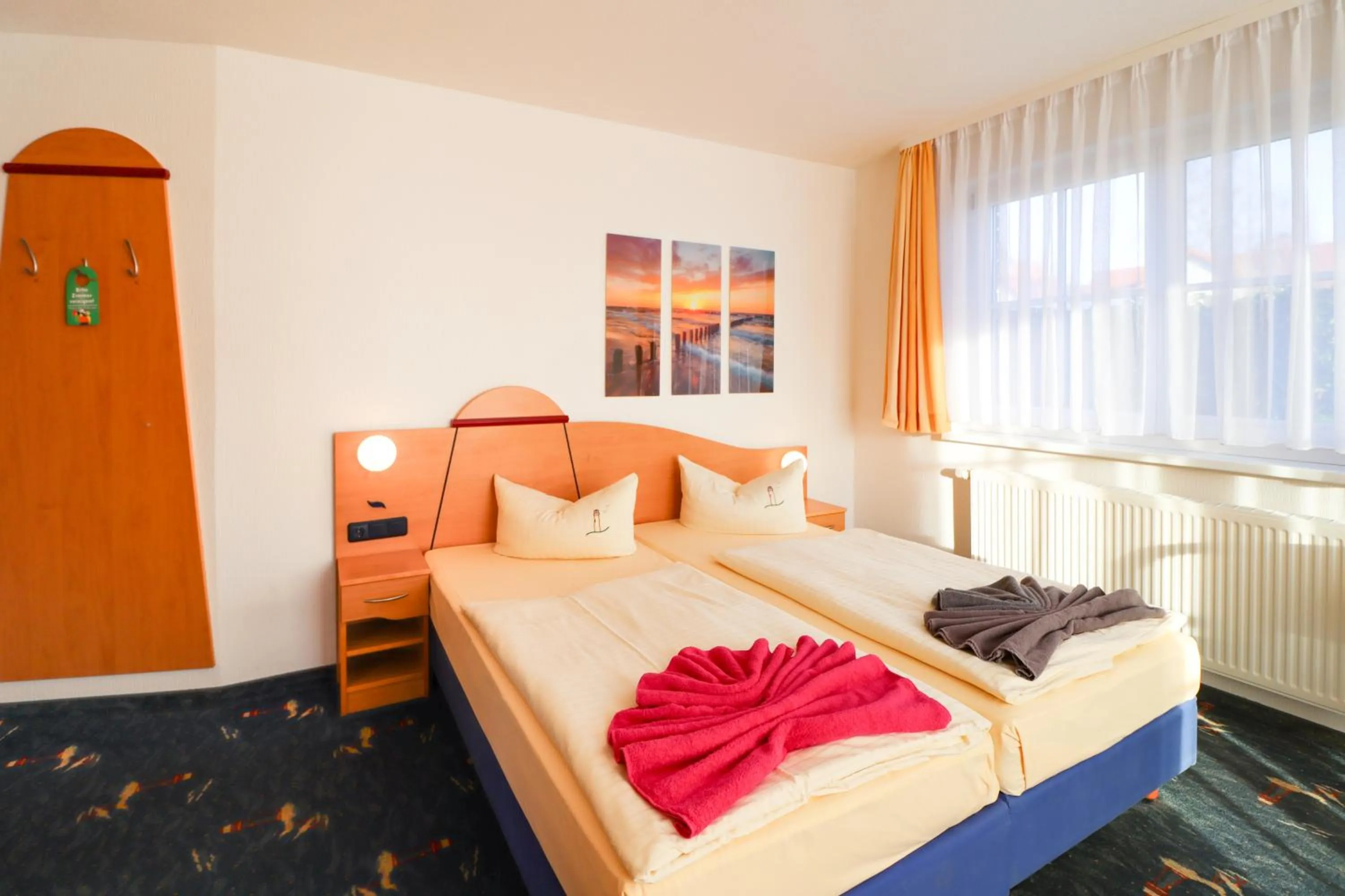 Bed in Aparthotel Leuchtfeuer Rügen