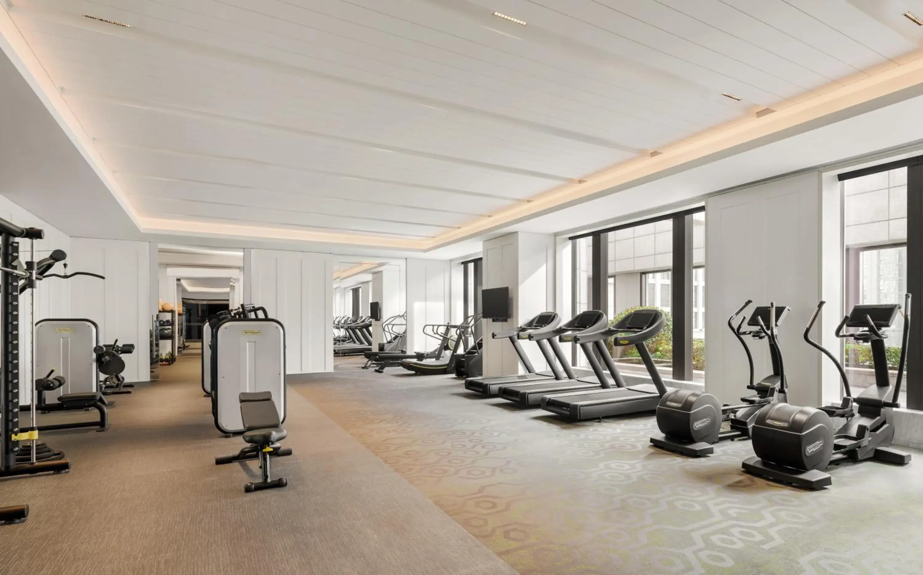 Fitness centre/facilities in Fairmont Wuhan Fitness centre/facilities in Fairmont Wuhan