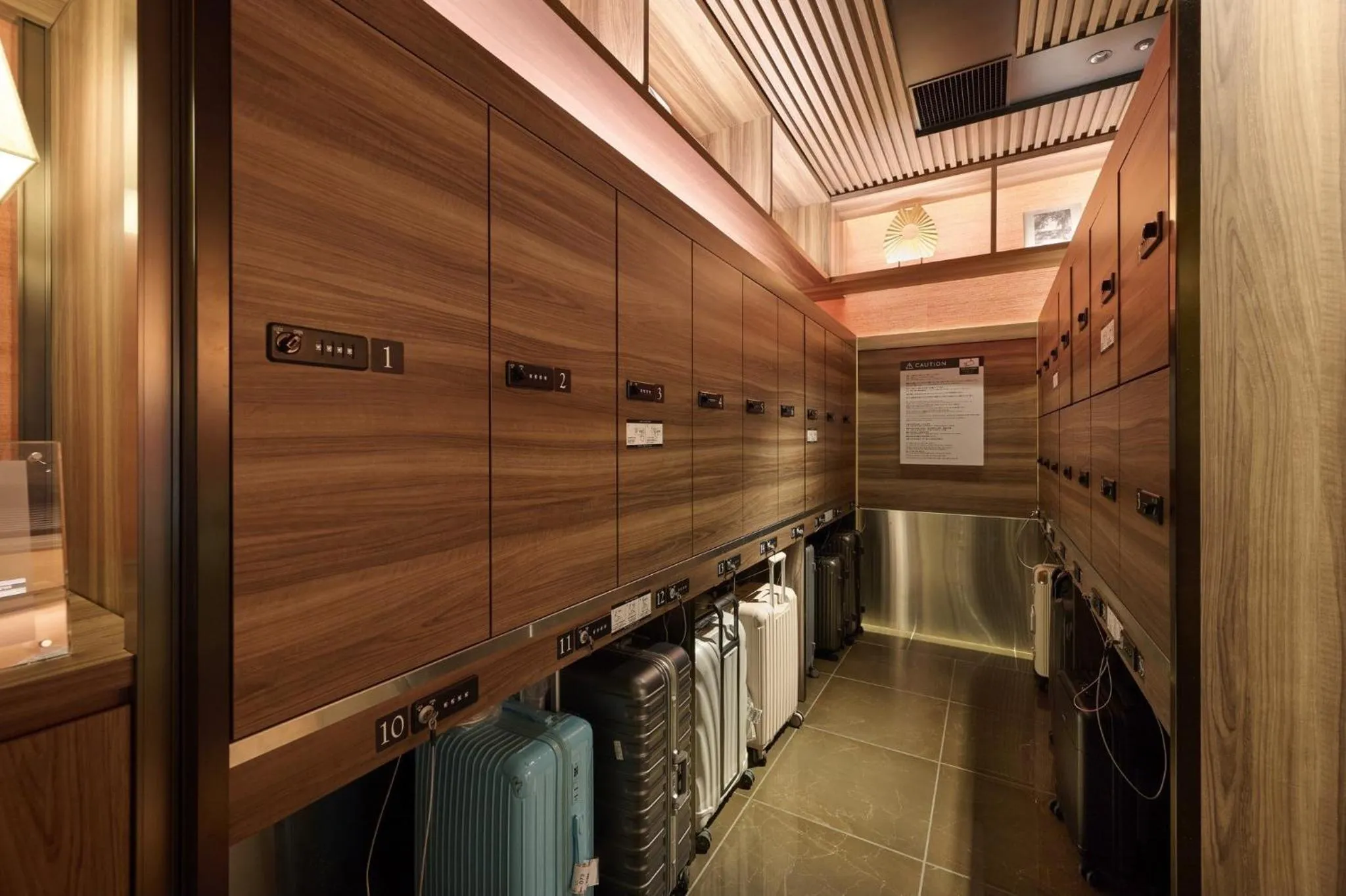 locker in Via Inn Prime Nihonbashi Ningyocho