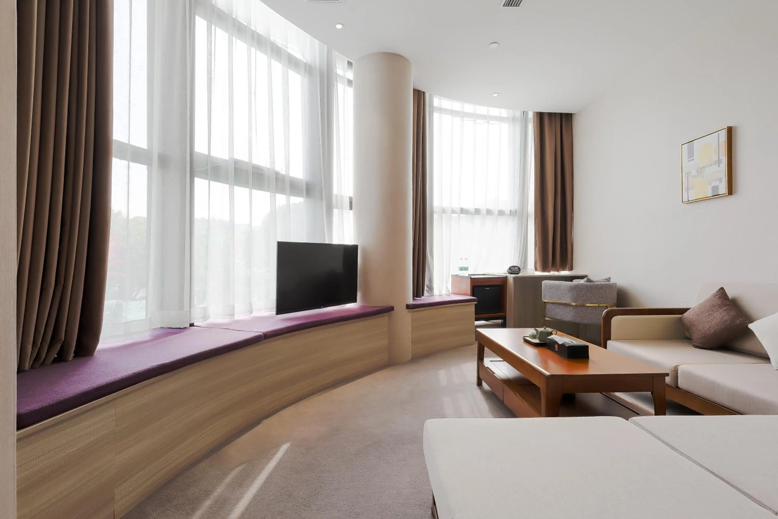 Bed in Mengguo Hotel Pudong Airport