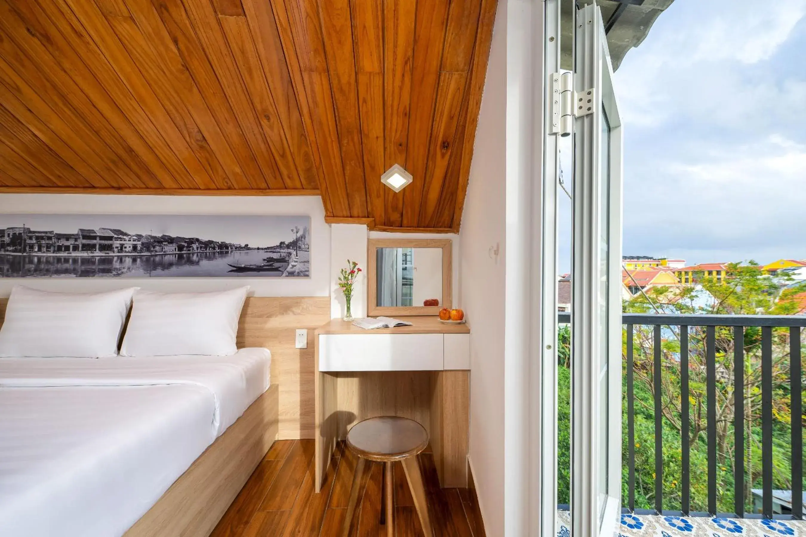 View (from property/room), Bed in Truc Loc Villa View (from property/room), Bed in Truc Loc Villa