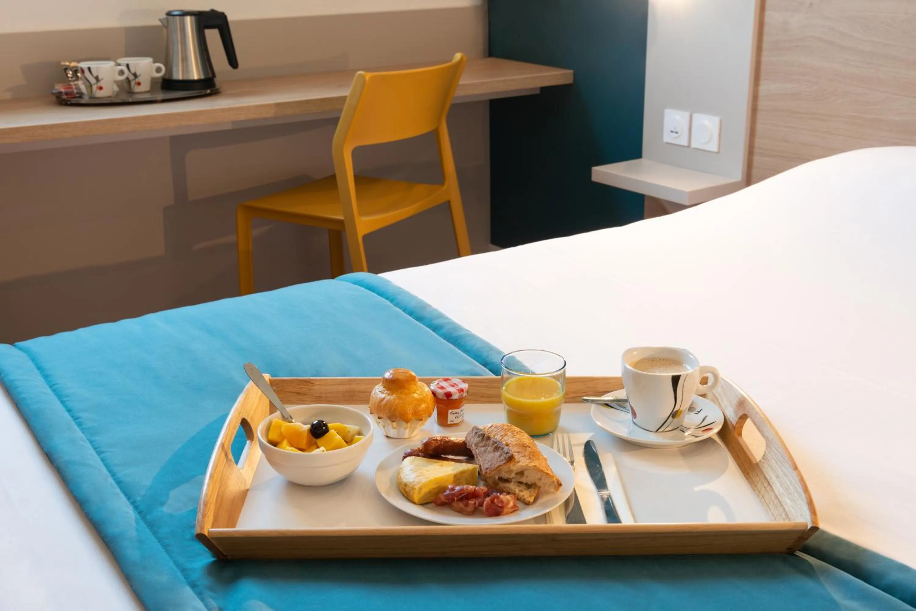 Continental breakfast, Bed in Kyriad Montpellier Ouest St Jean de Védas - A709