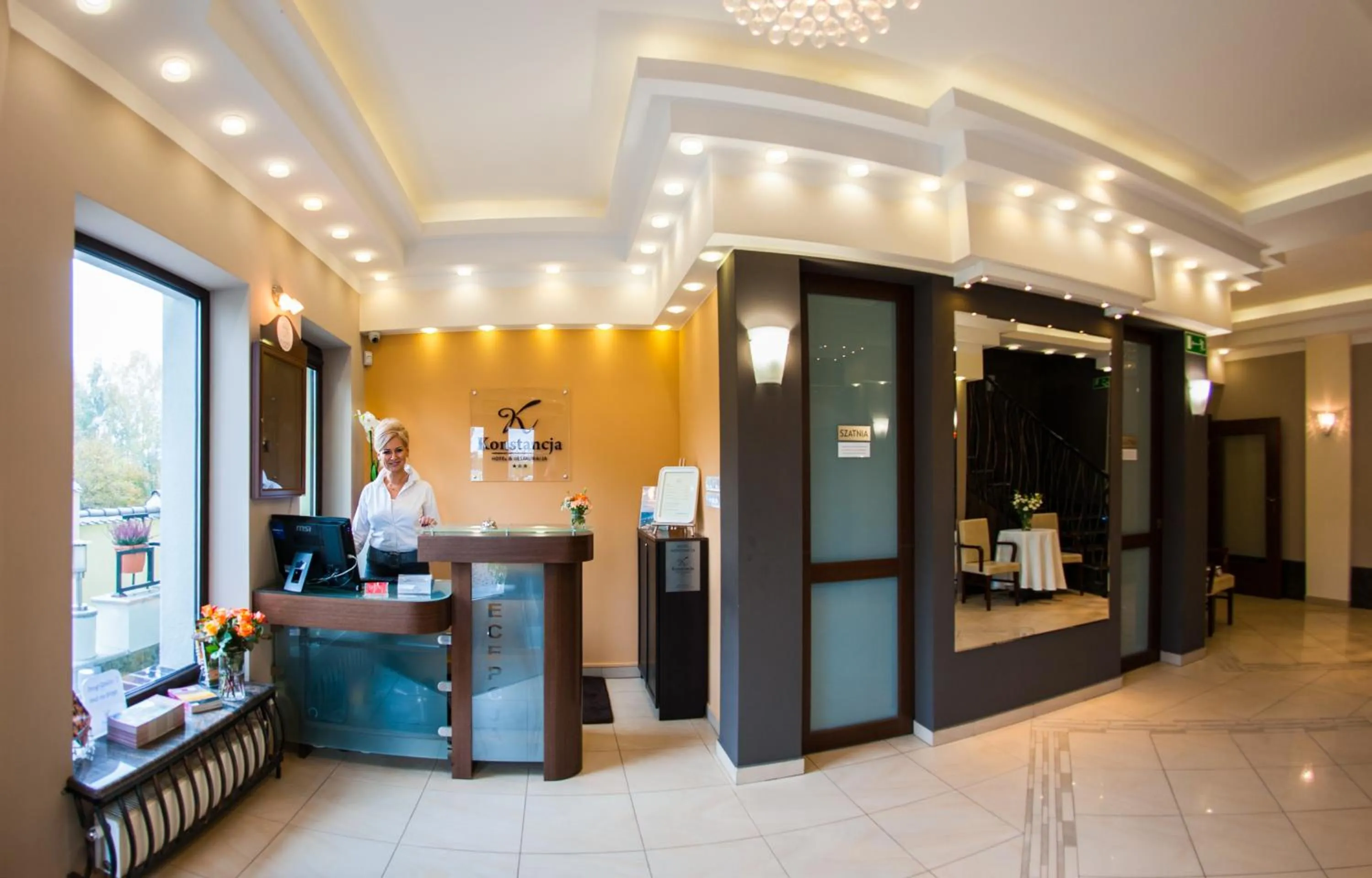 Lobby or reception in Hotel Konstancja