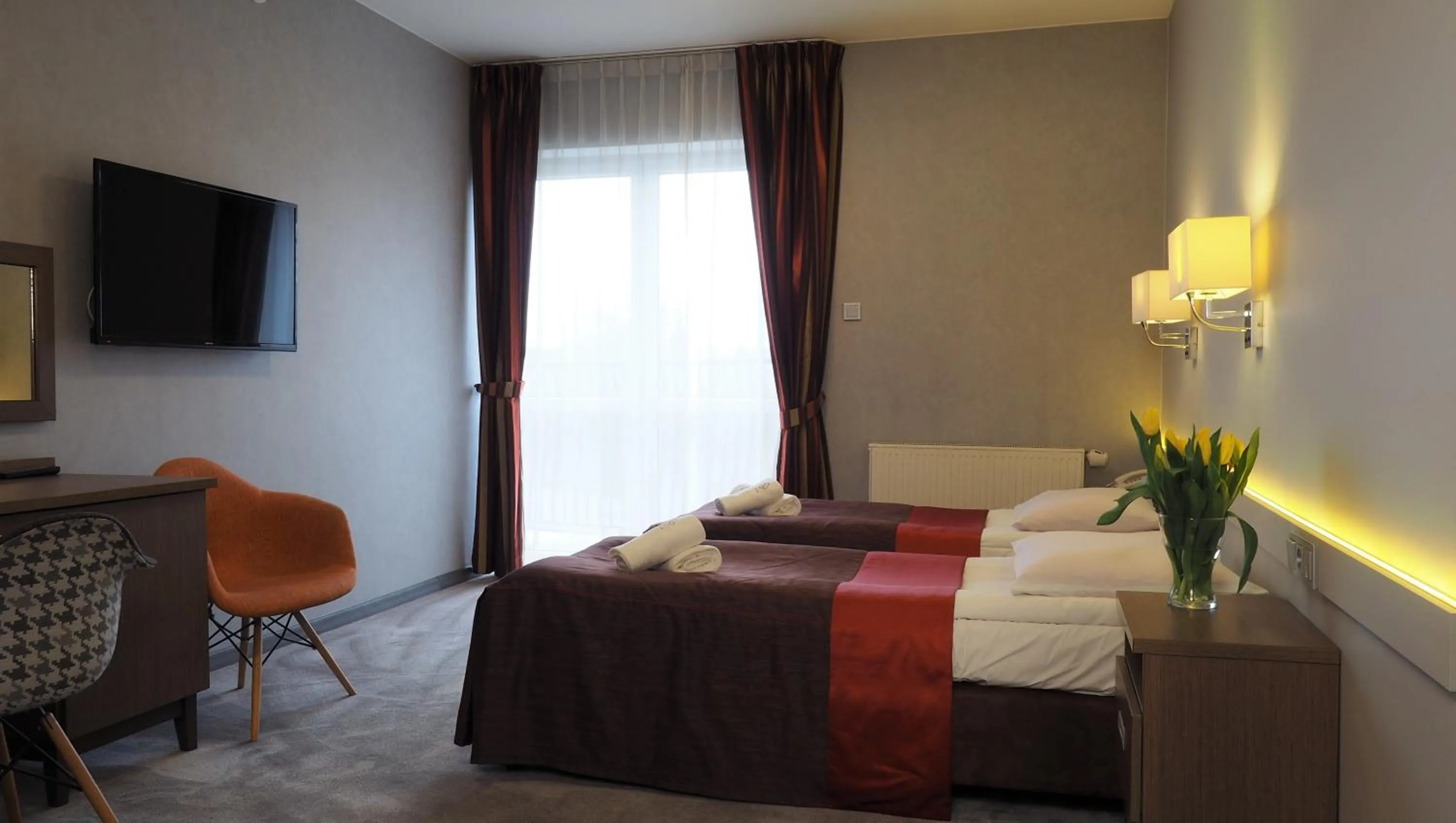 Bed in Hotel Konstancja