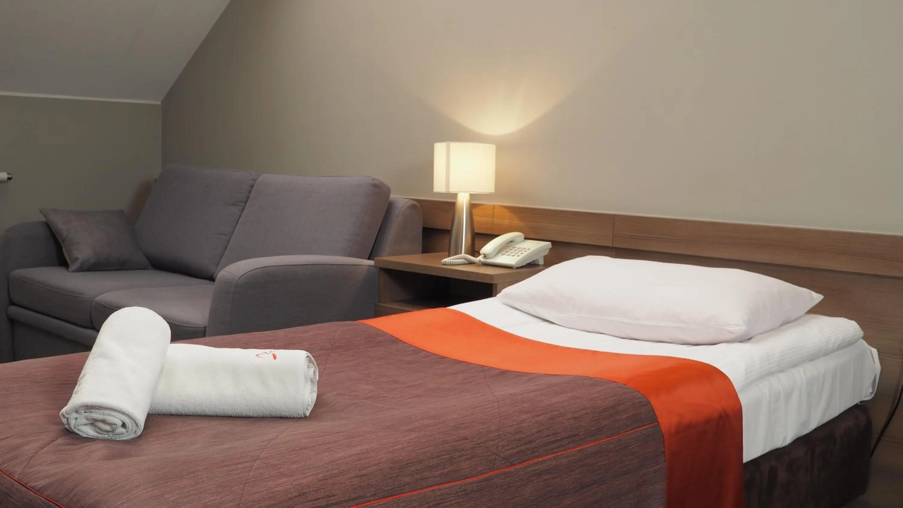 Bed in Hotel Konstancja