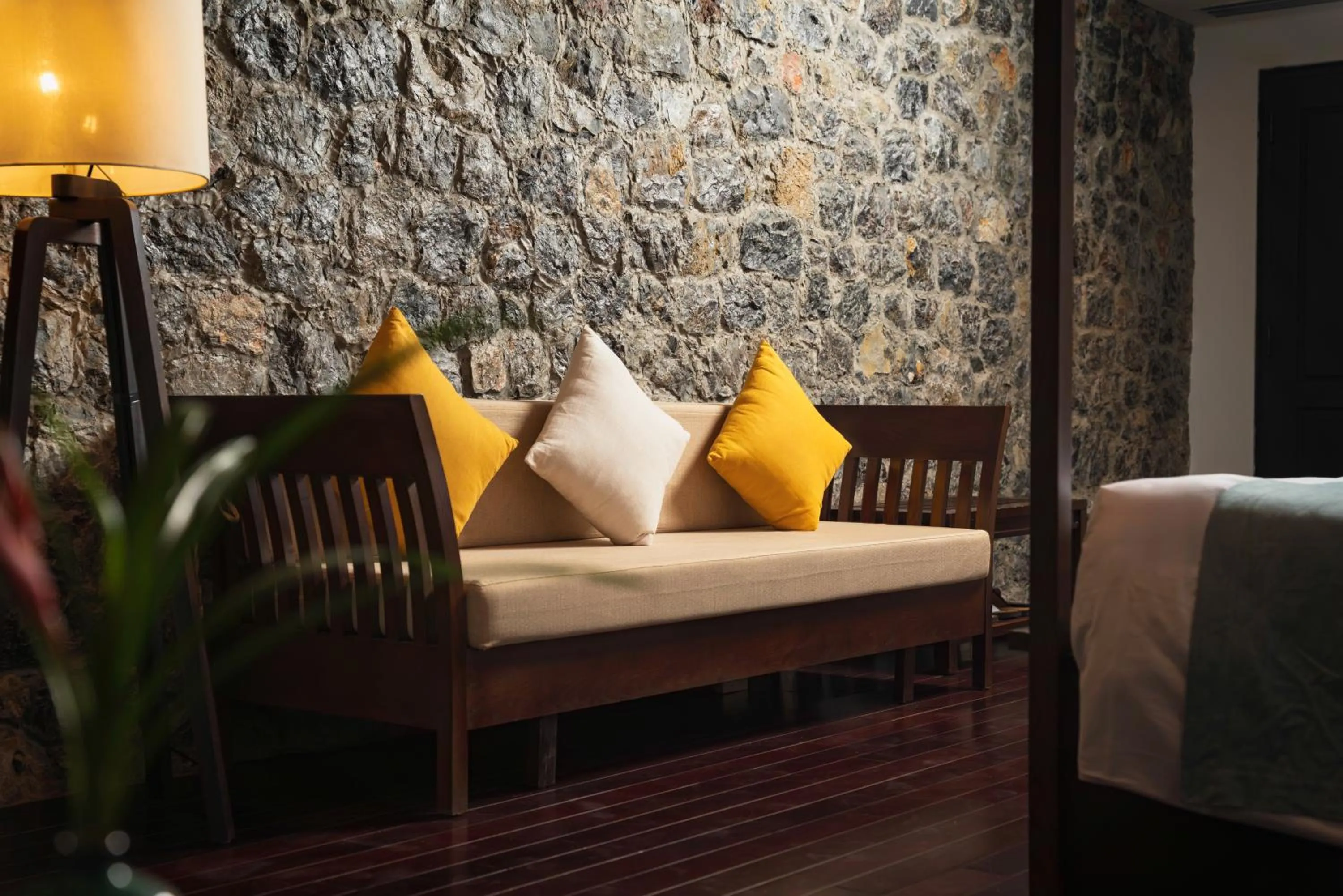 Seating area in Aravinda Resort Ninh Binh