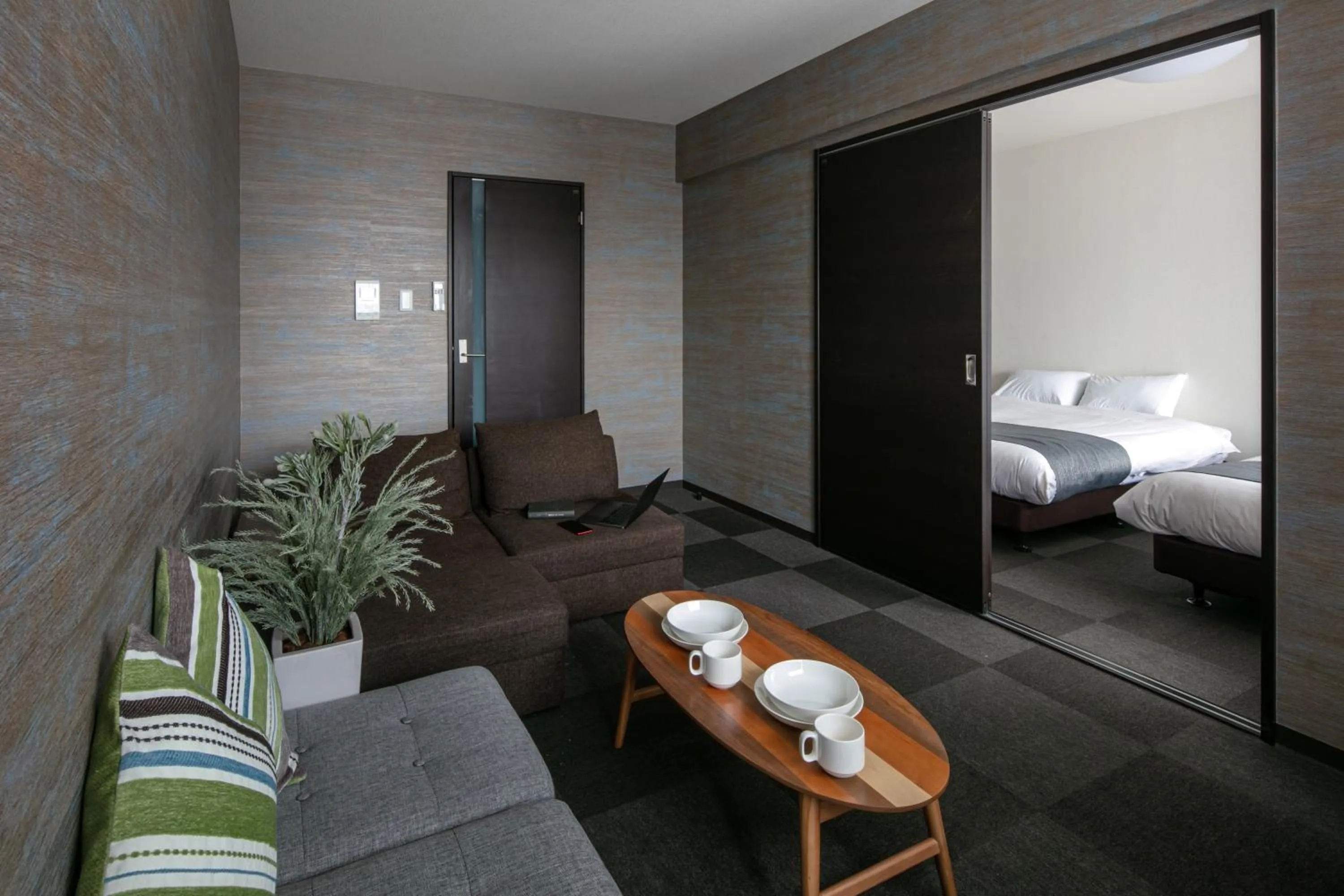 Living room, Bed in Randor Residence Kyoto Classic