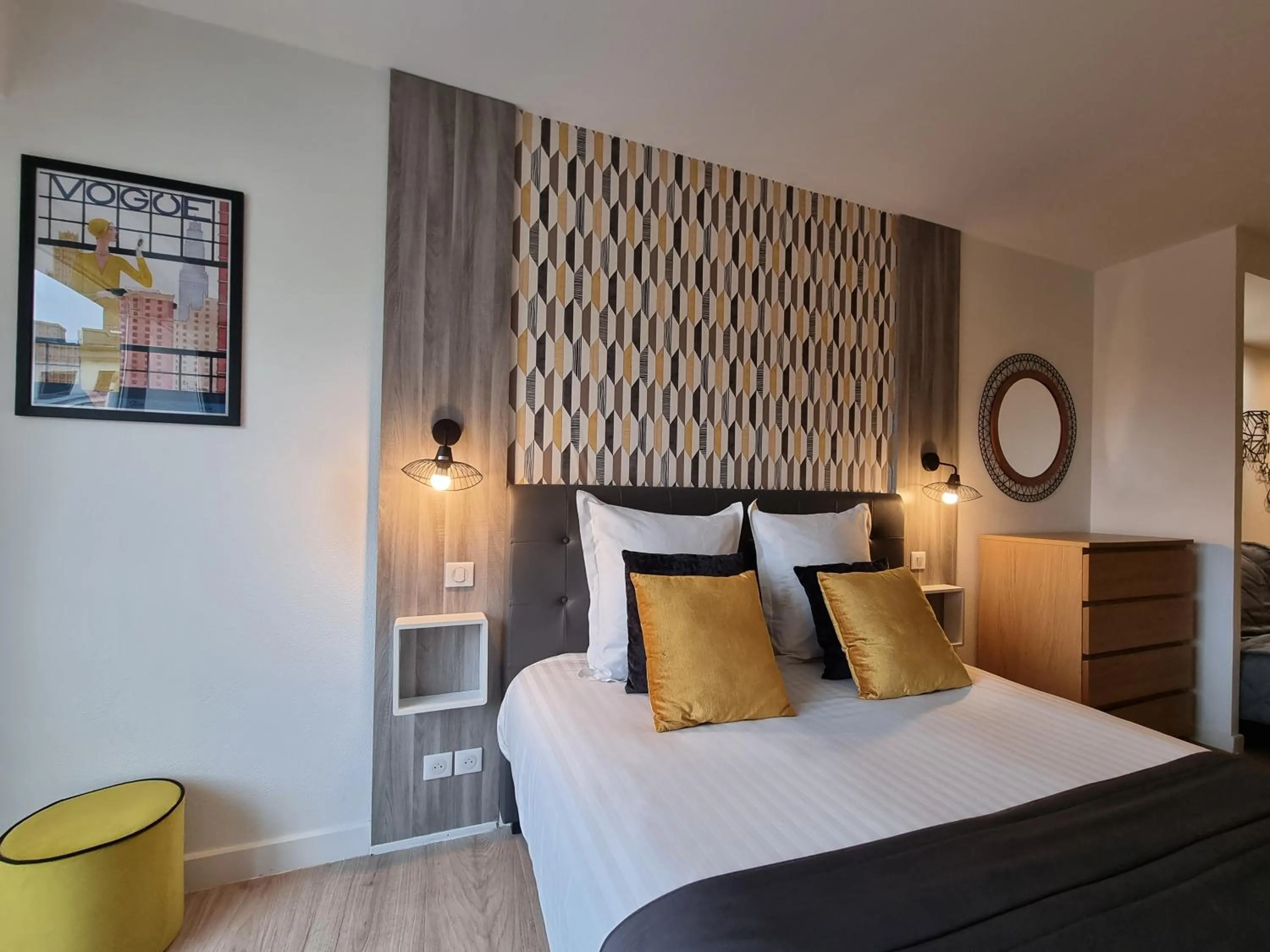 Bed in City Loft Apparthotel