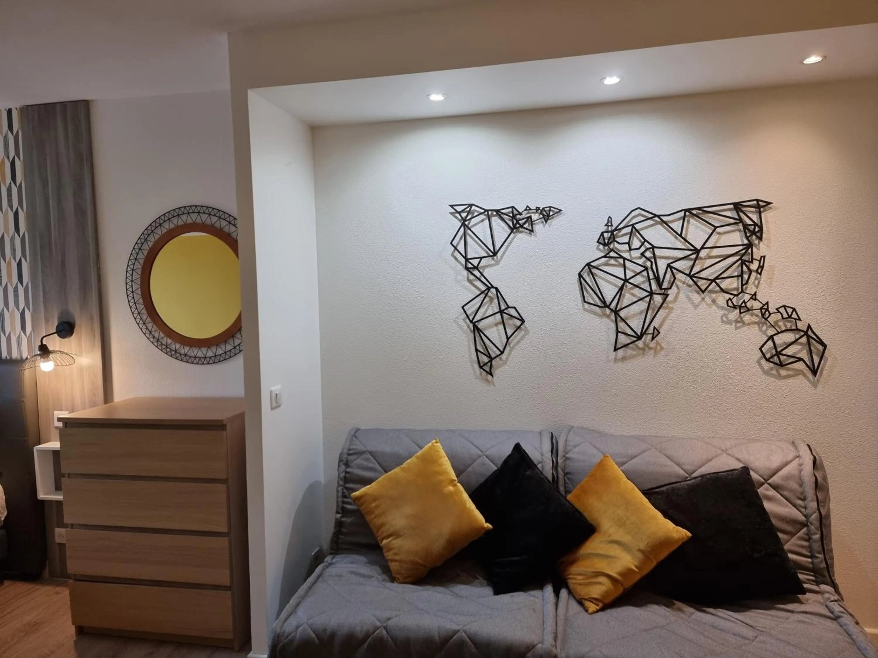 Living room, Bed in City Loft Apparthotel