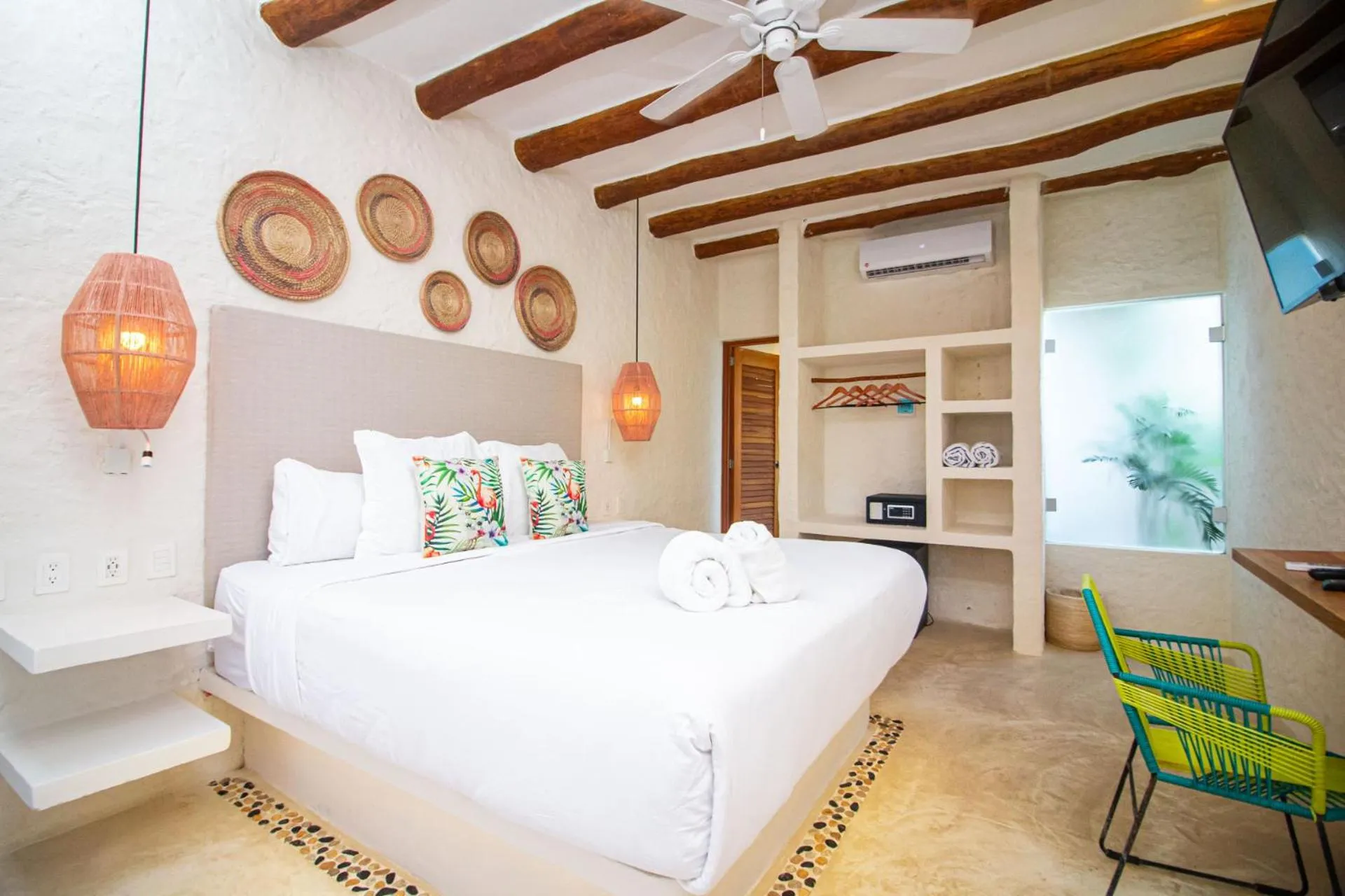 Bedroom, Bed in Soho Boutique Holbox - Adults Only