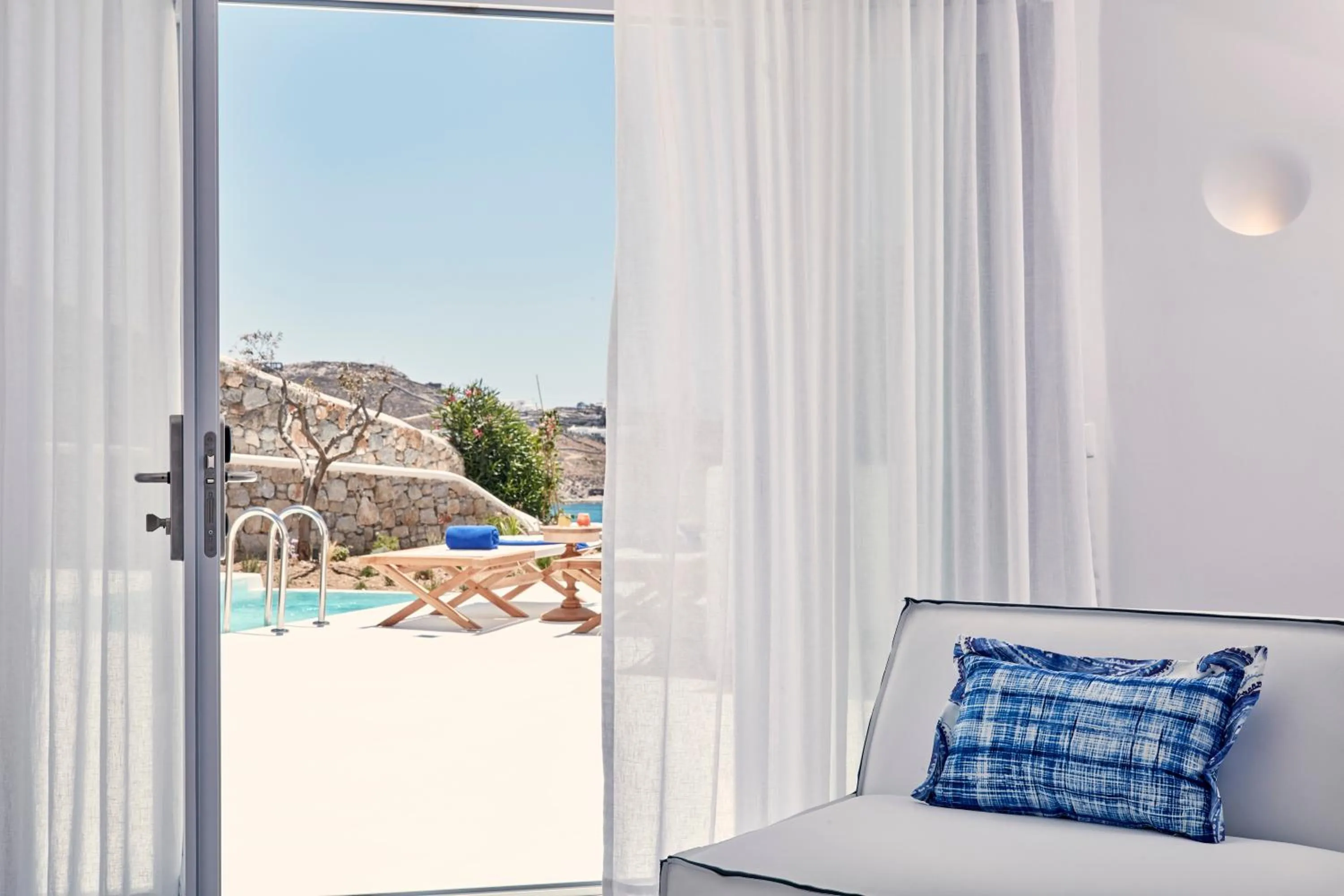Balcony/Terrace in Katikies Mykonos - The Leading Hotels of the World