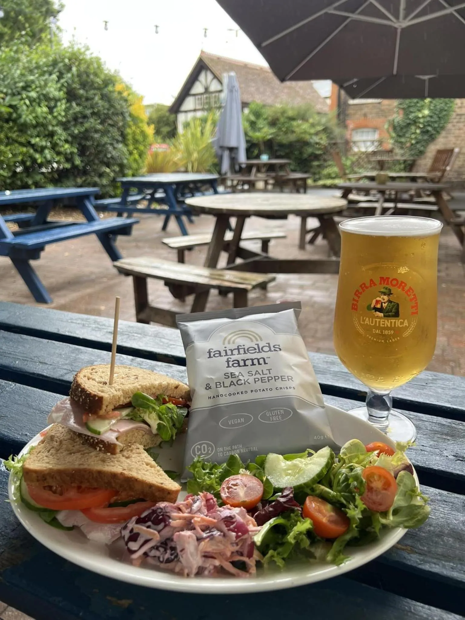 Food and drinks in Blue Boar Hotel