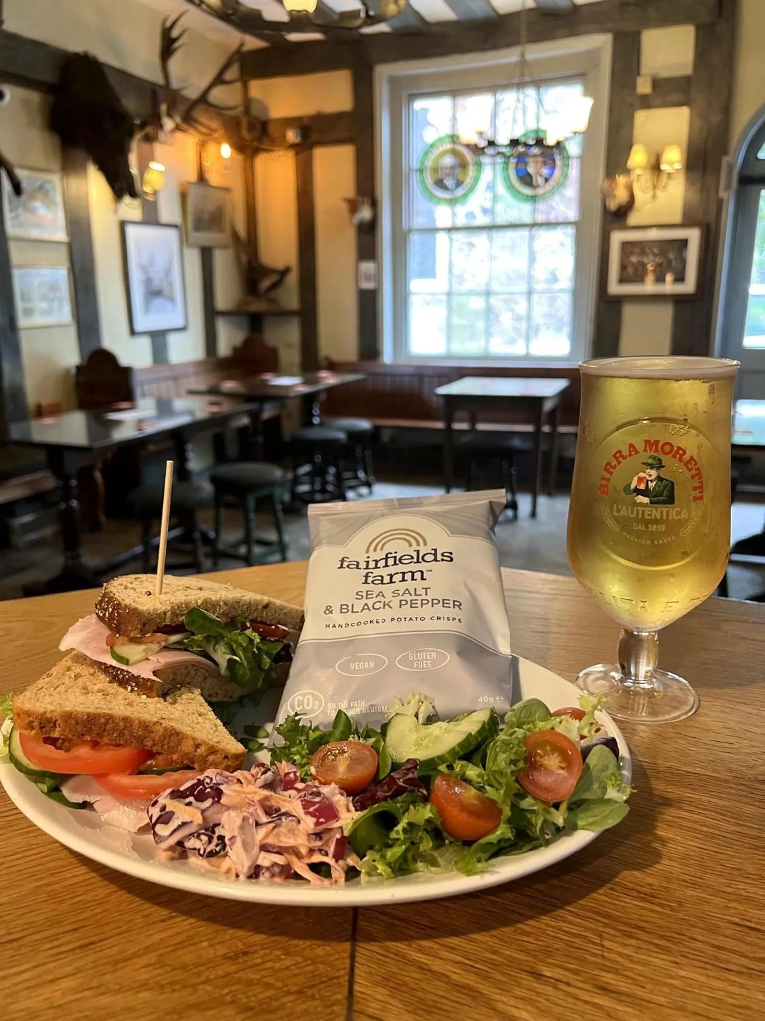 Food and drinks in Blue Boar Hotel