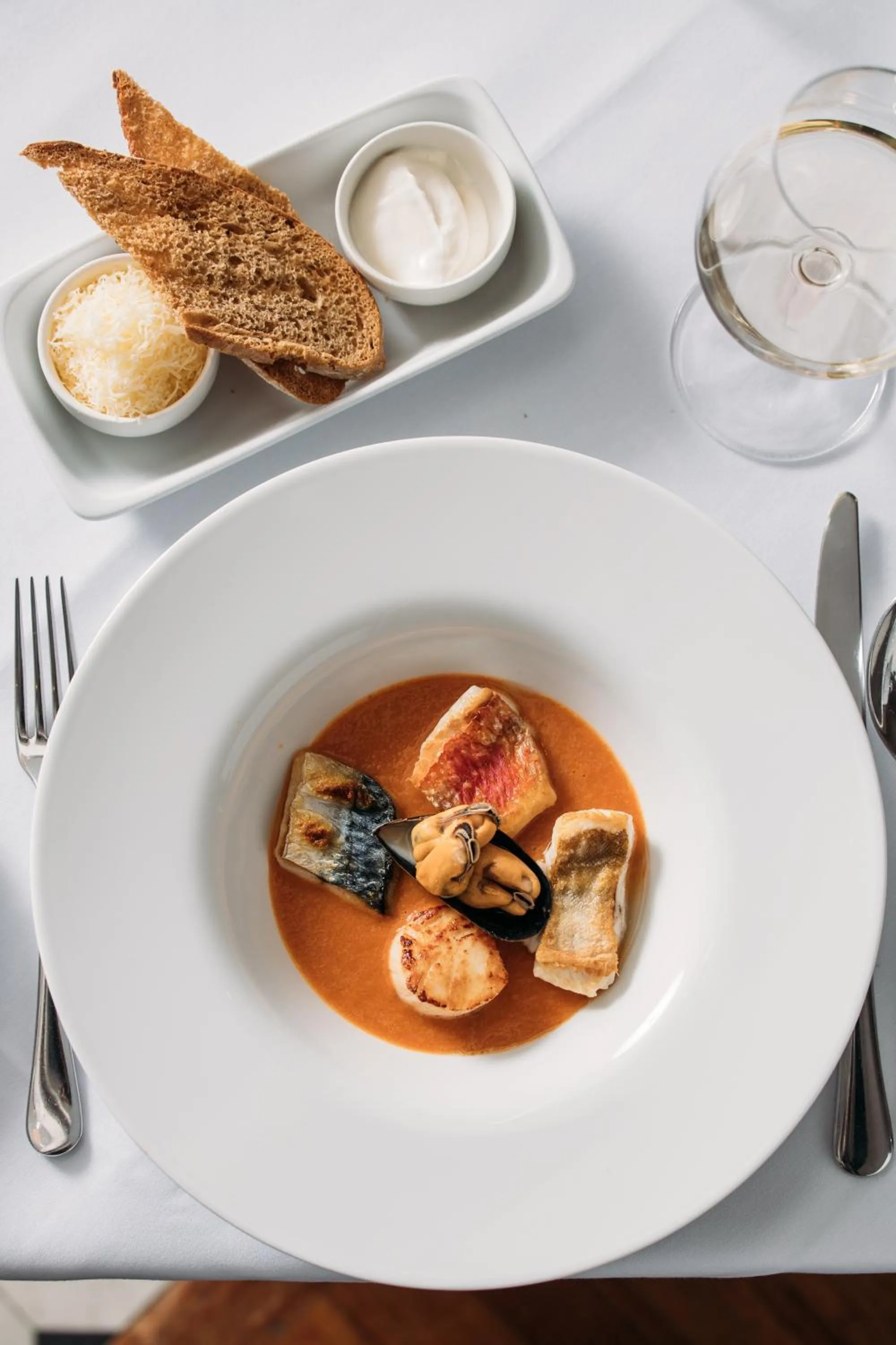 Food close-up in Hotel Meudon