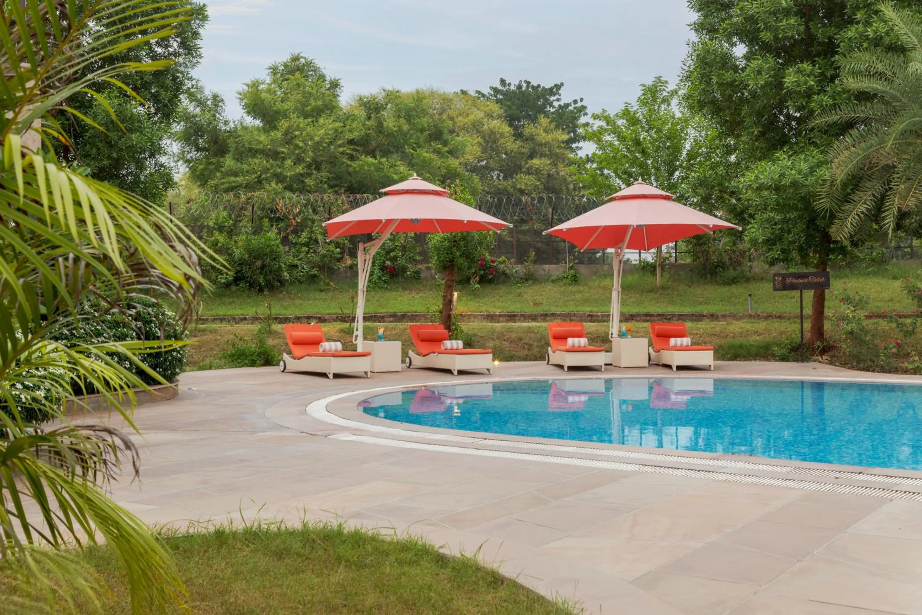 Swimming pool in AamaGhati Wildlife Resort, Ranthambore