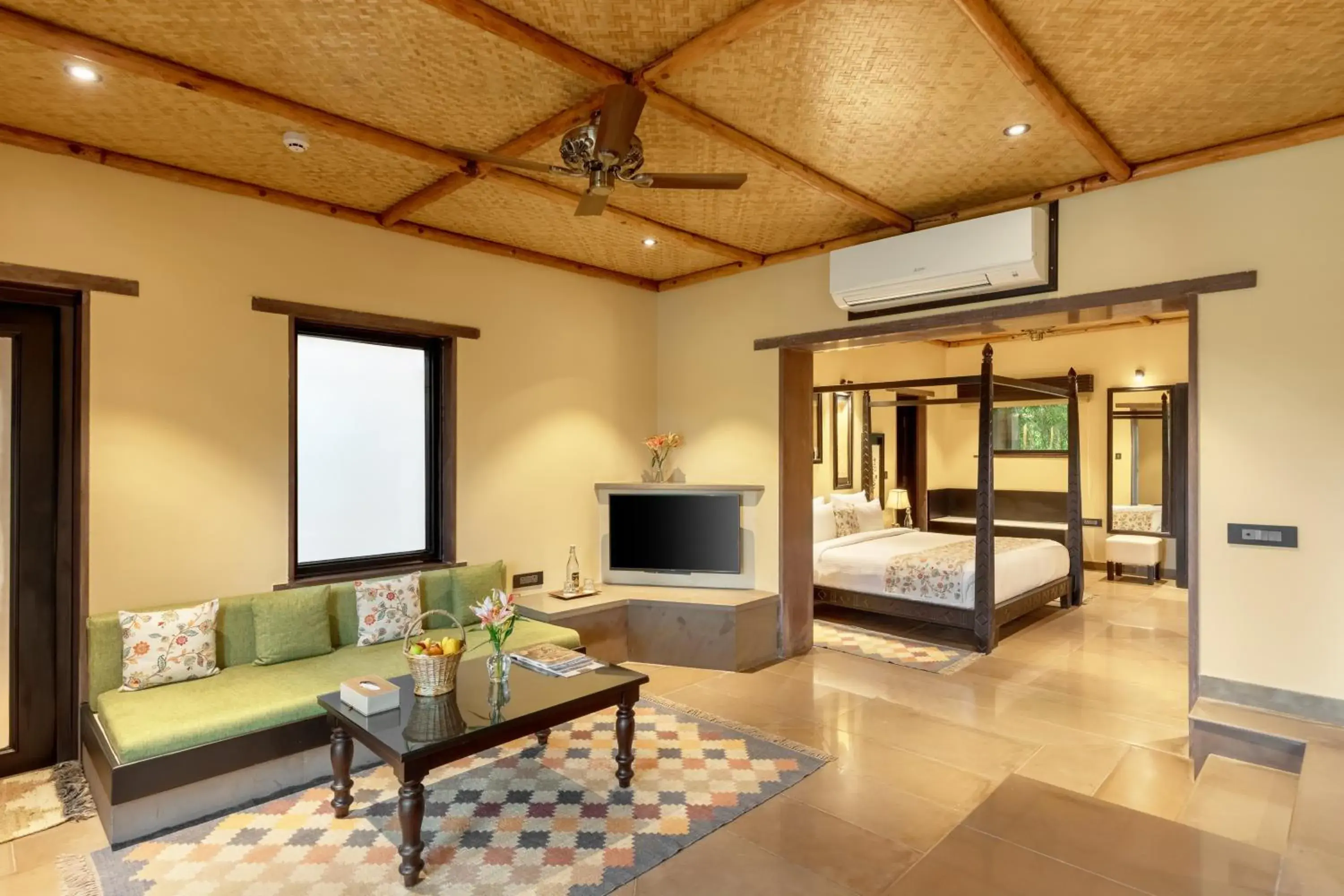 View (from property/room), Bed in AamaGhati Wildlife Resort, Ranthambore View (from property/room), Bed in AamaGhati Wildlife Resort, Ranthambore