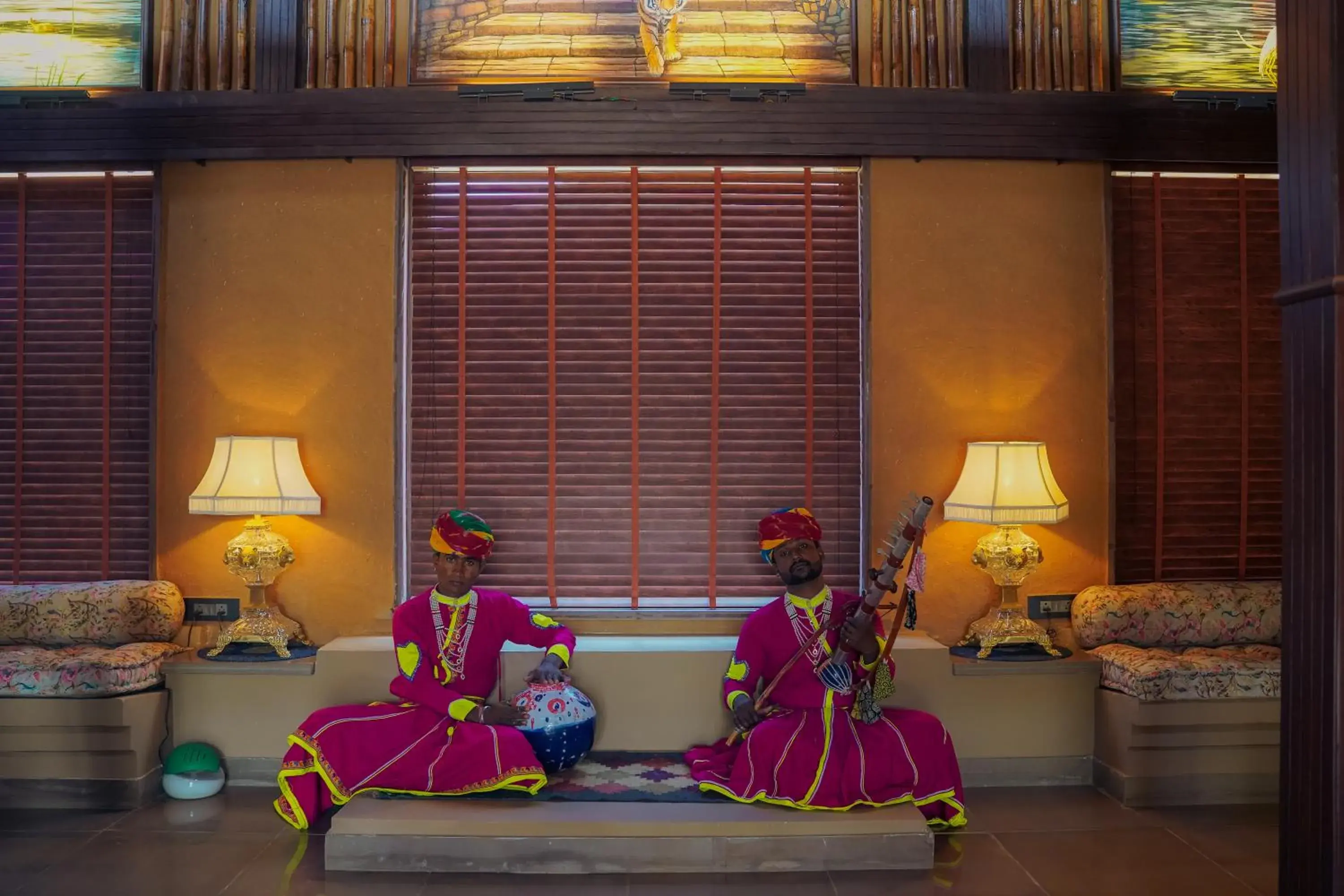 Lobby or reception in AamaGhati Wildlife Resort, Ranthambore Lobby or reception in AamaGhati Wildlife Resort, Ranthambore